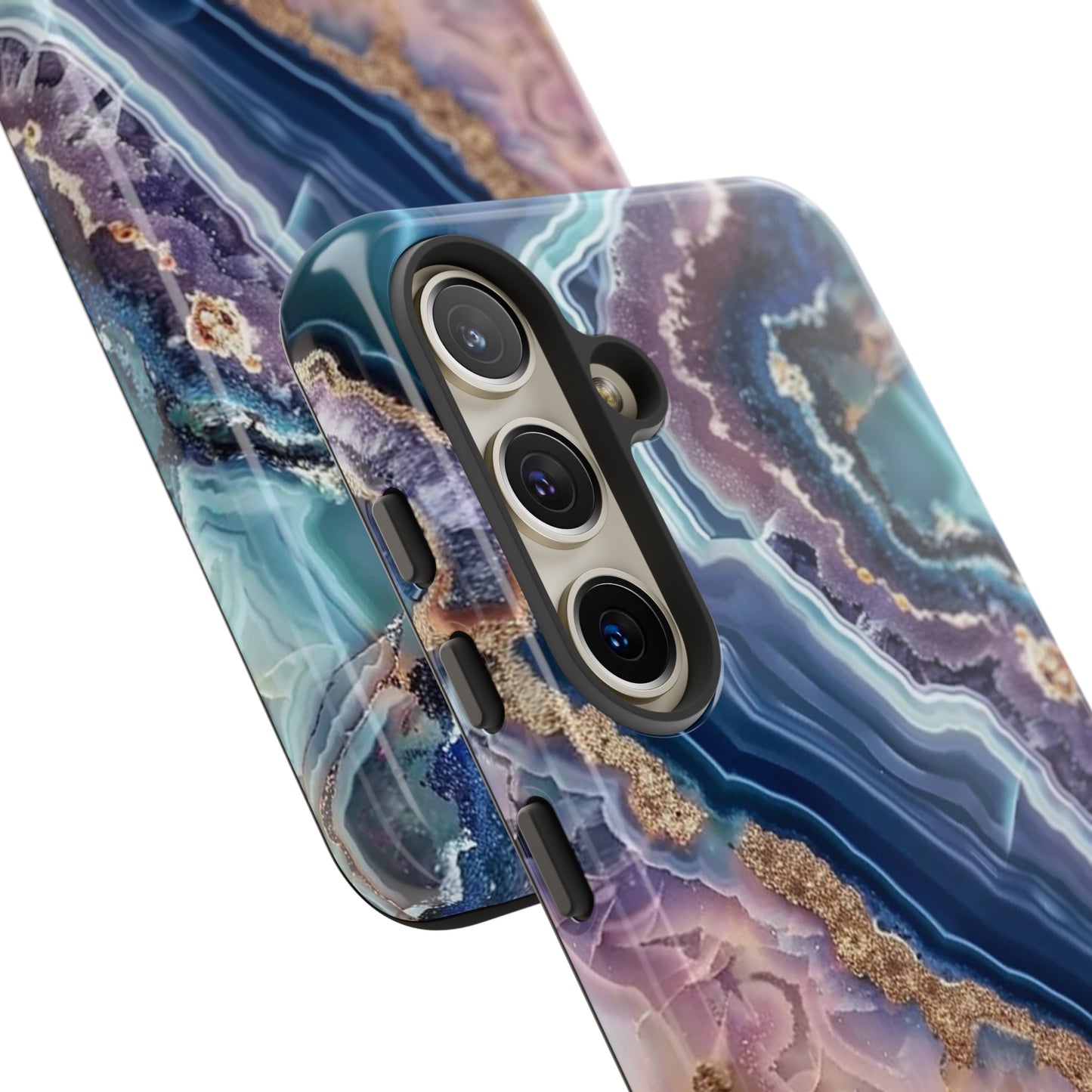 Pink and Blue Agate Tough Phone Case