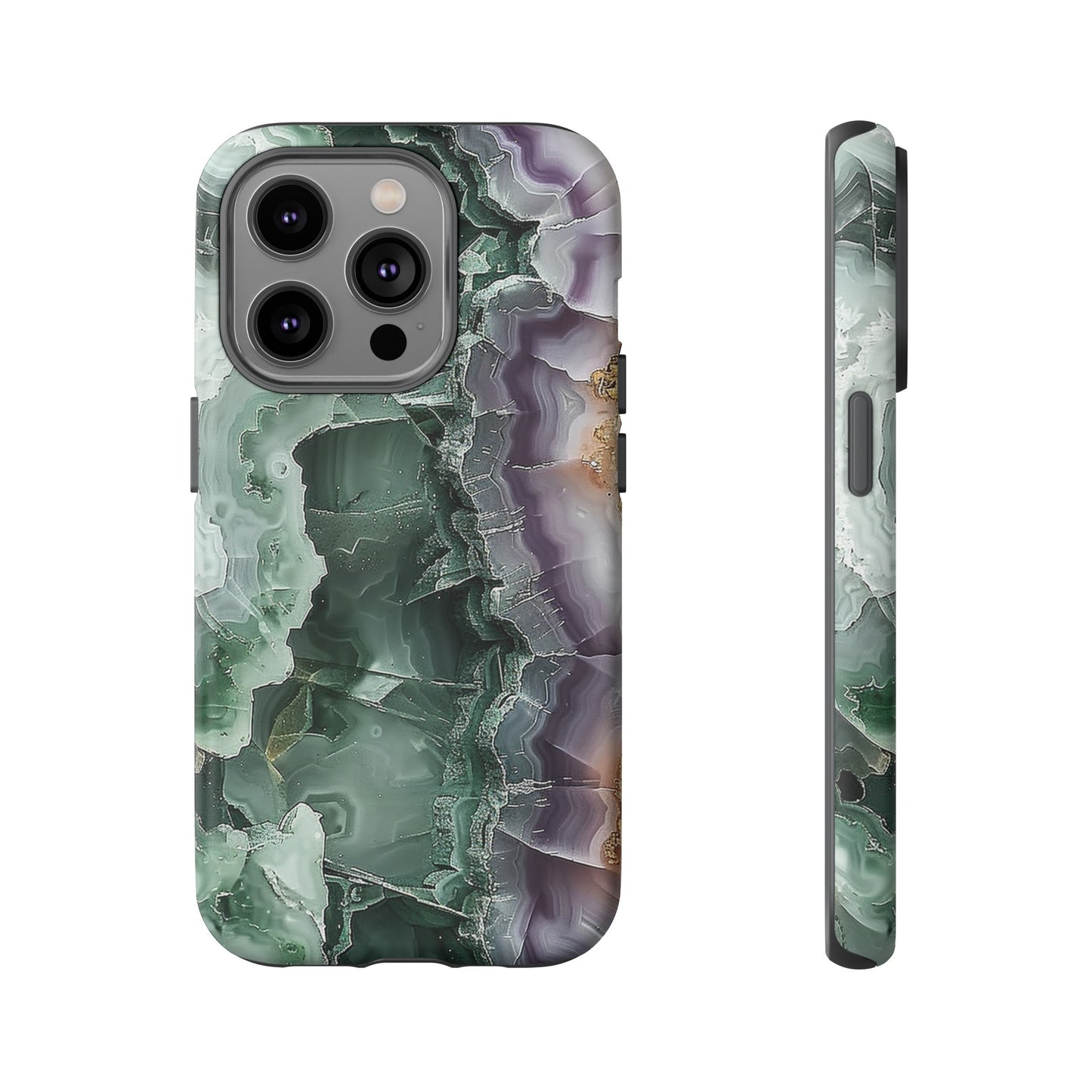 Emerald and Amethyst Tough Phone Case