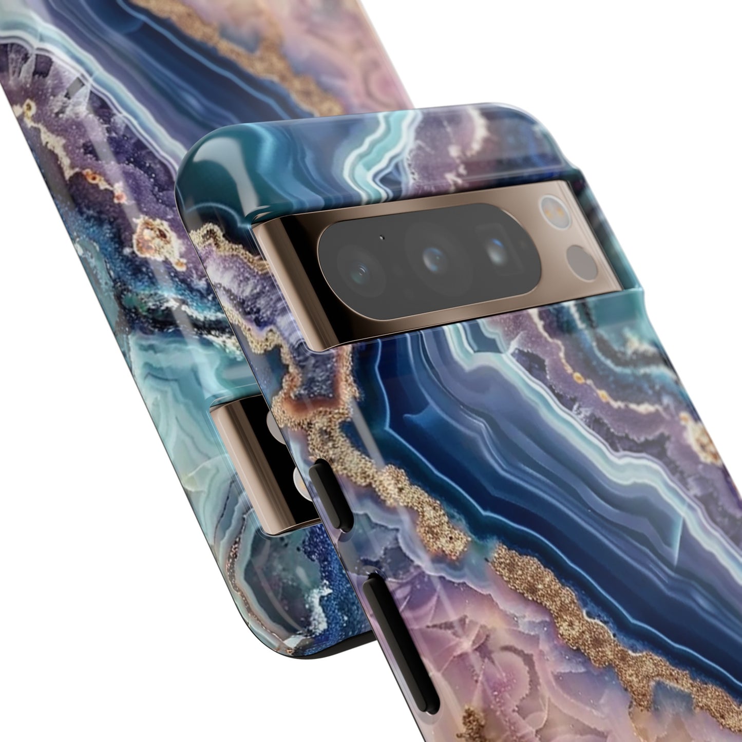 Pink and Blue Agate Tough Phone Case