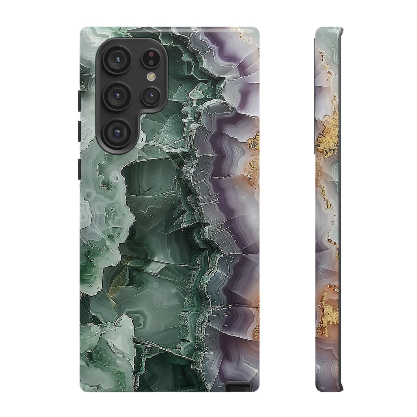 Emerald and Amethyst Tough Phone Case