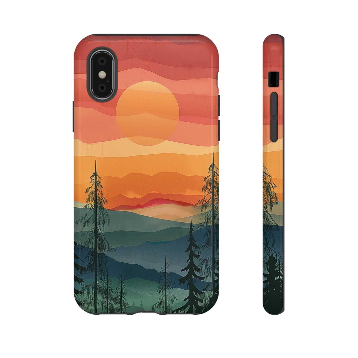 Forest Sunset Tough Phone Case