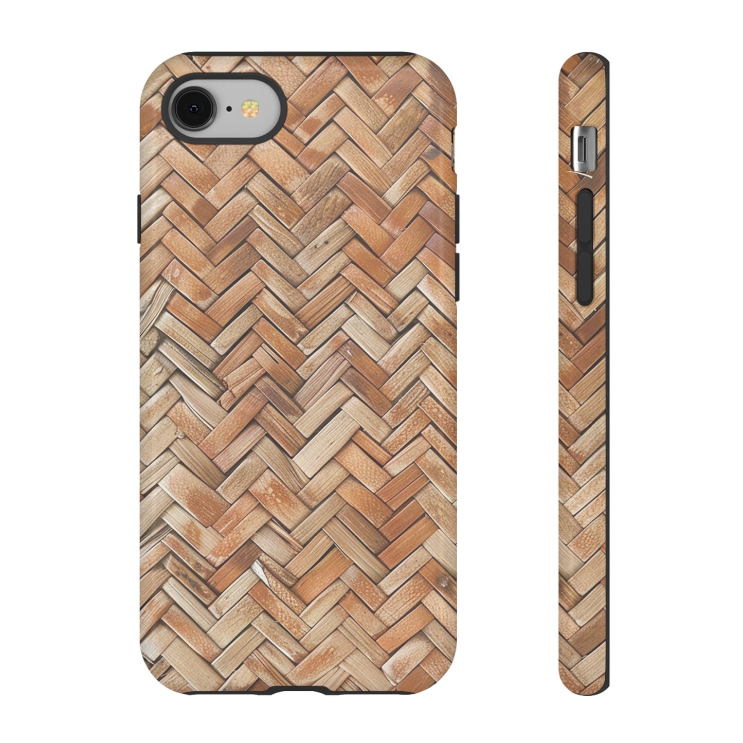 Boho Herringbone Rattan Tough Phone Case