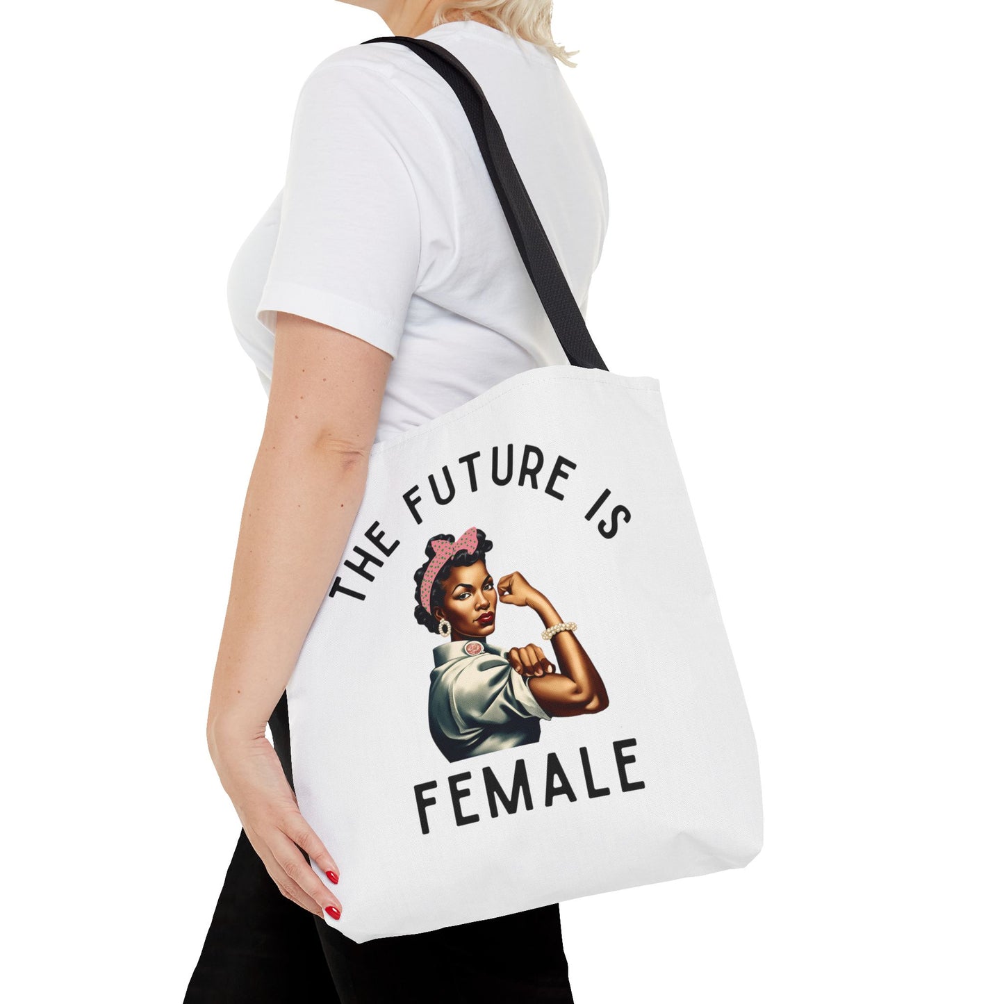 5 The Future is Female White Tote Bag