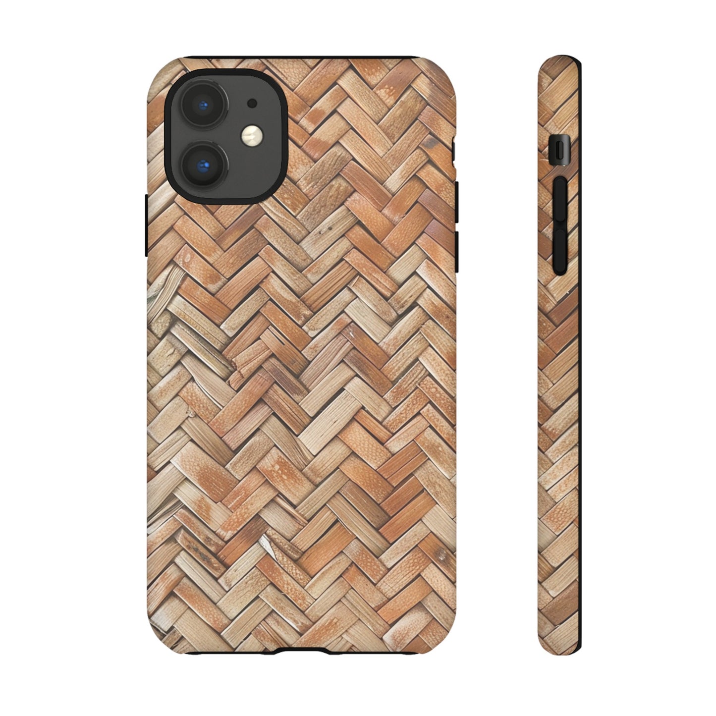 Boho Herringbone Rattan Tough Phone Case