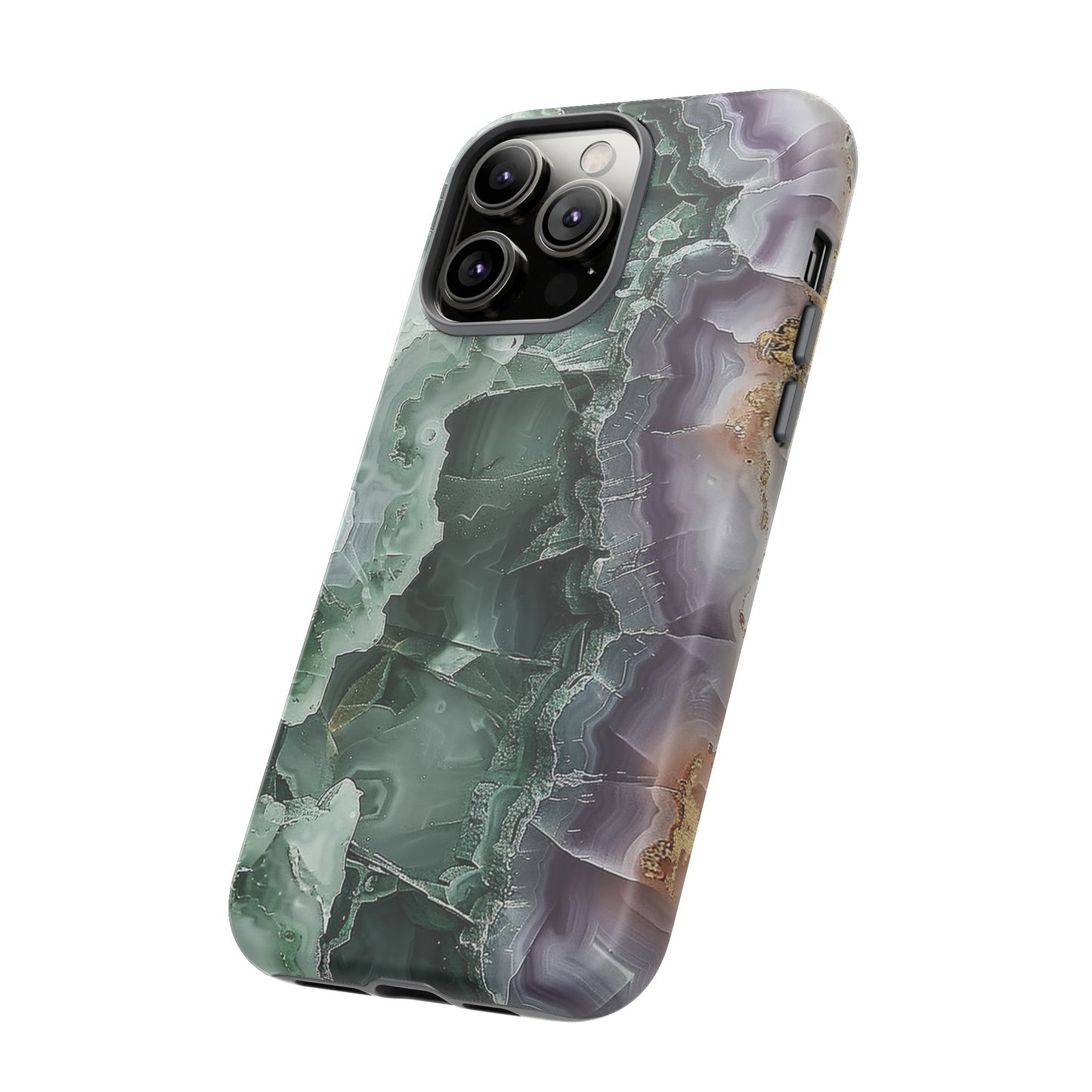 Emerald and Amethyst Tough Phone Case