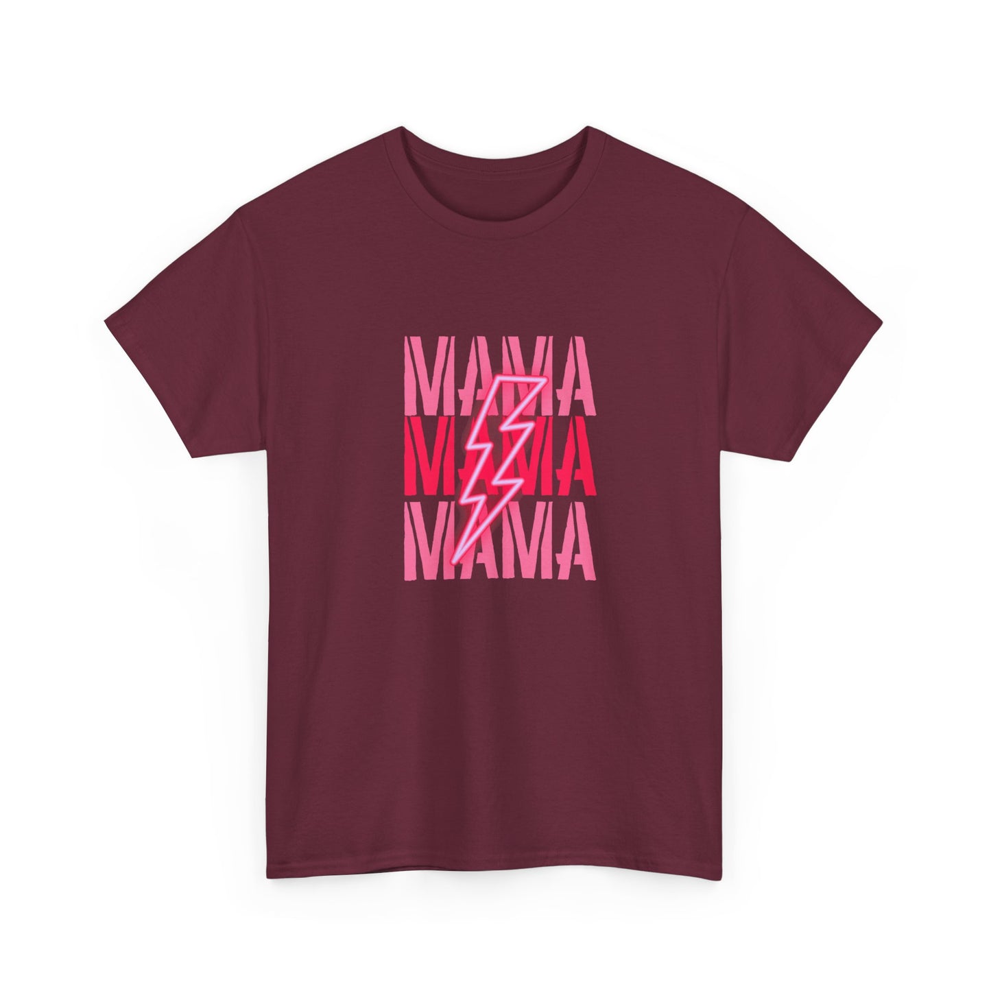 MAMA Lighting Bolt Unisex Heavy Cotton Tee