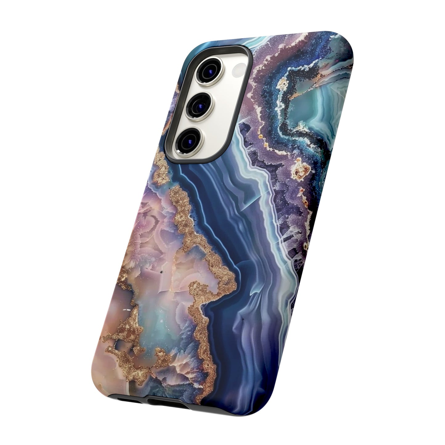 Pink and Blue Agate Tough Phone Case