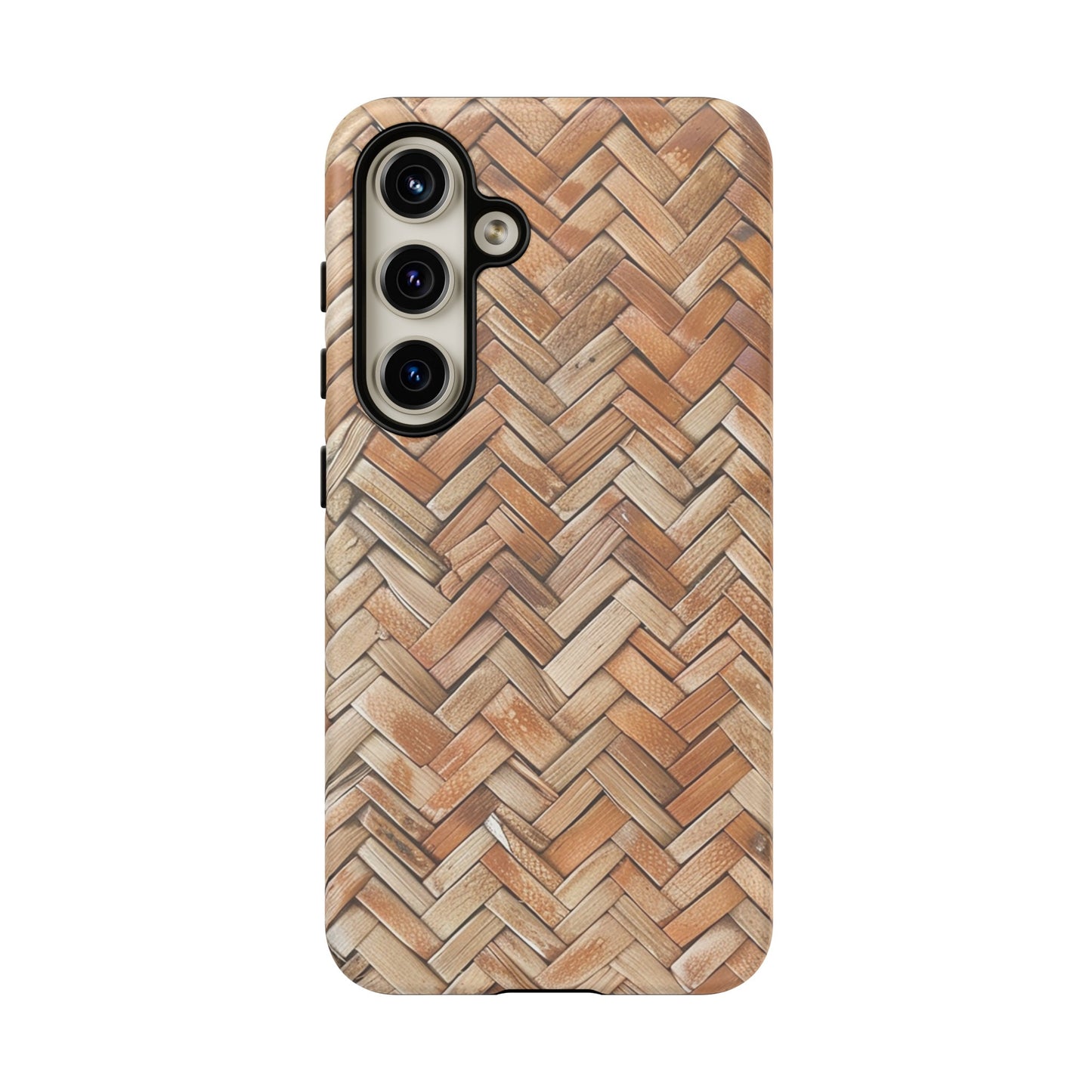 Boho Herringbone Rattan Tough Phone Case