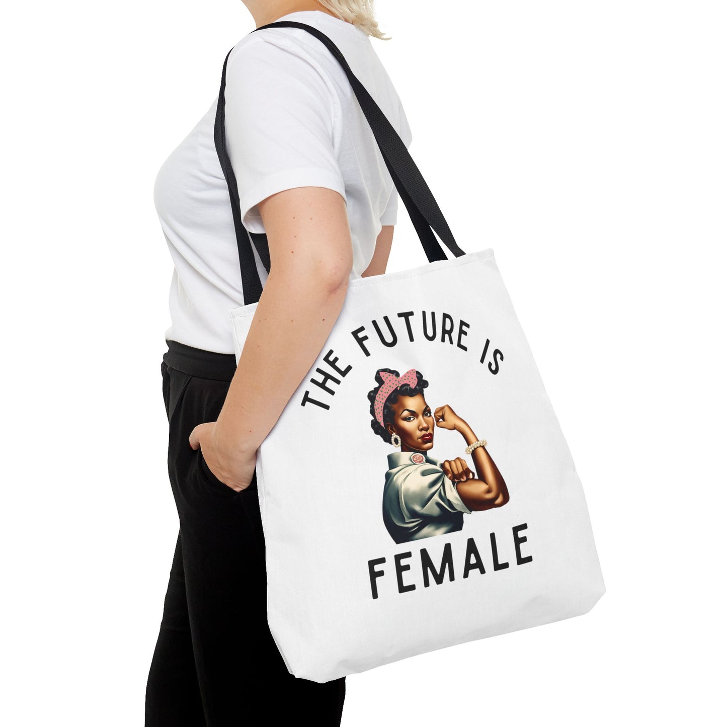 5 The Future is Female White Tote Bag