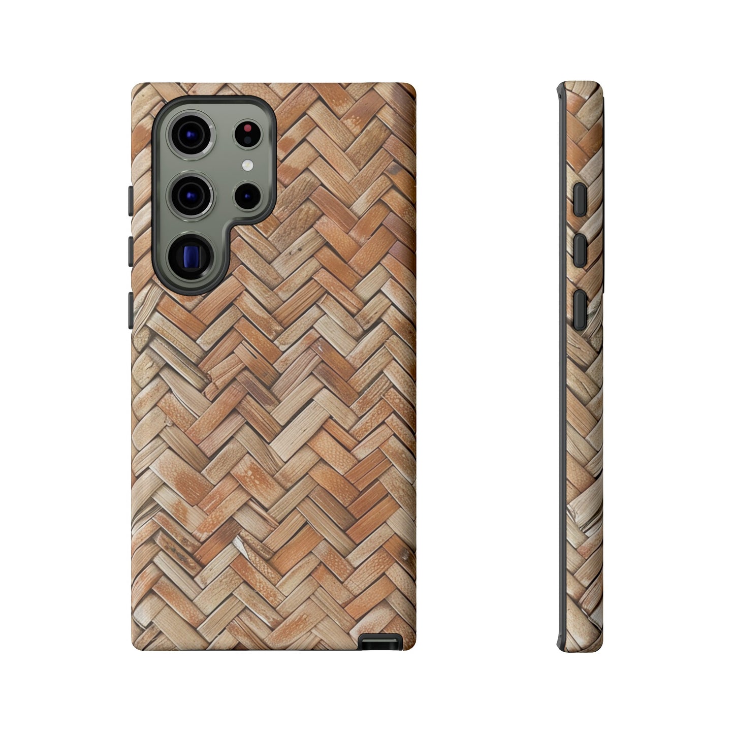 Boho Herringbone Rattan Tough Phone Case