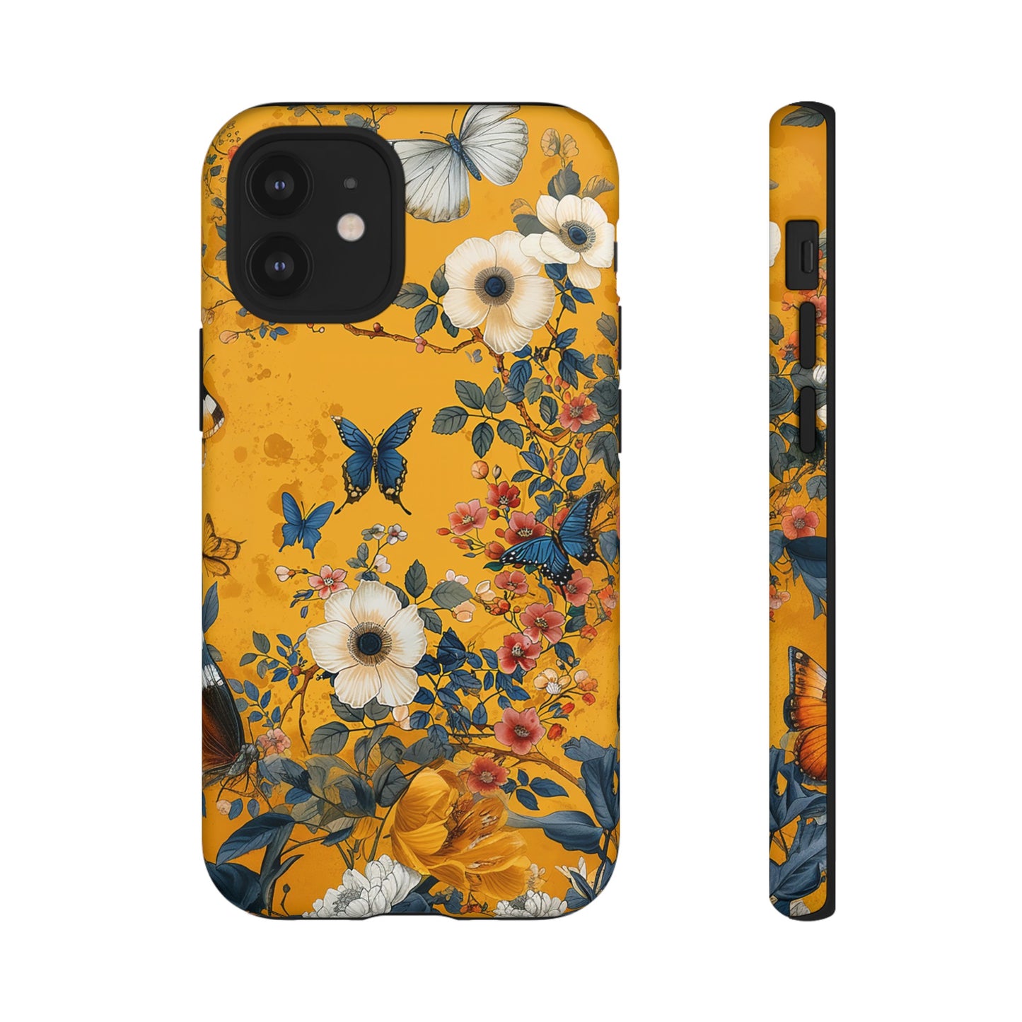 Yellow Floral Tough Phone Case