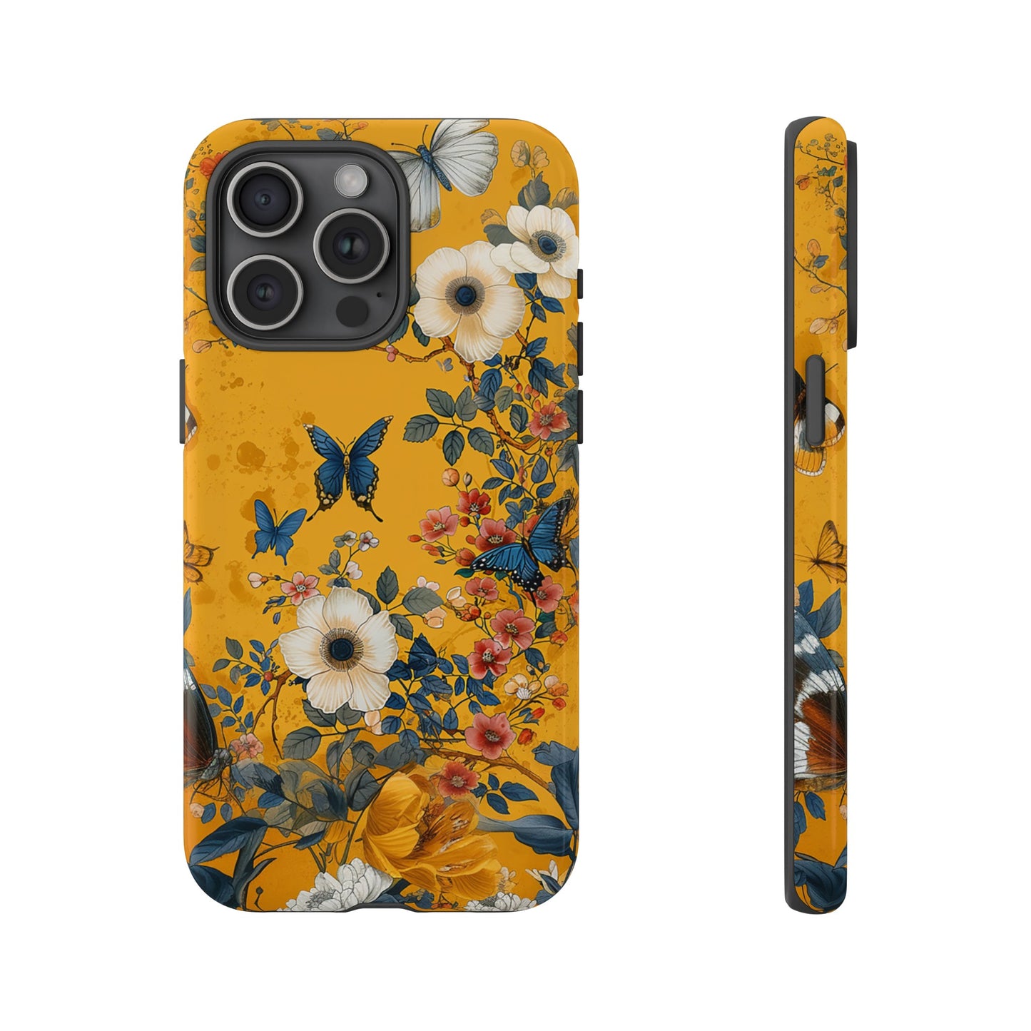 Yellow Floral Tough Phone Case