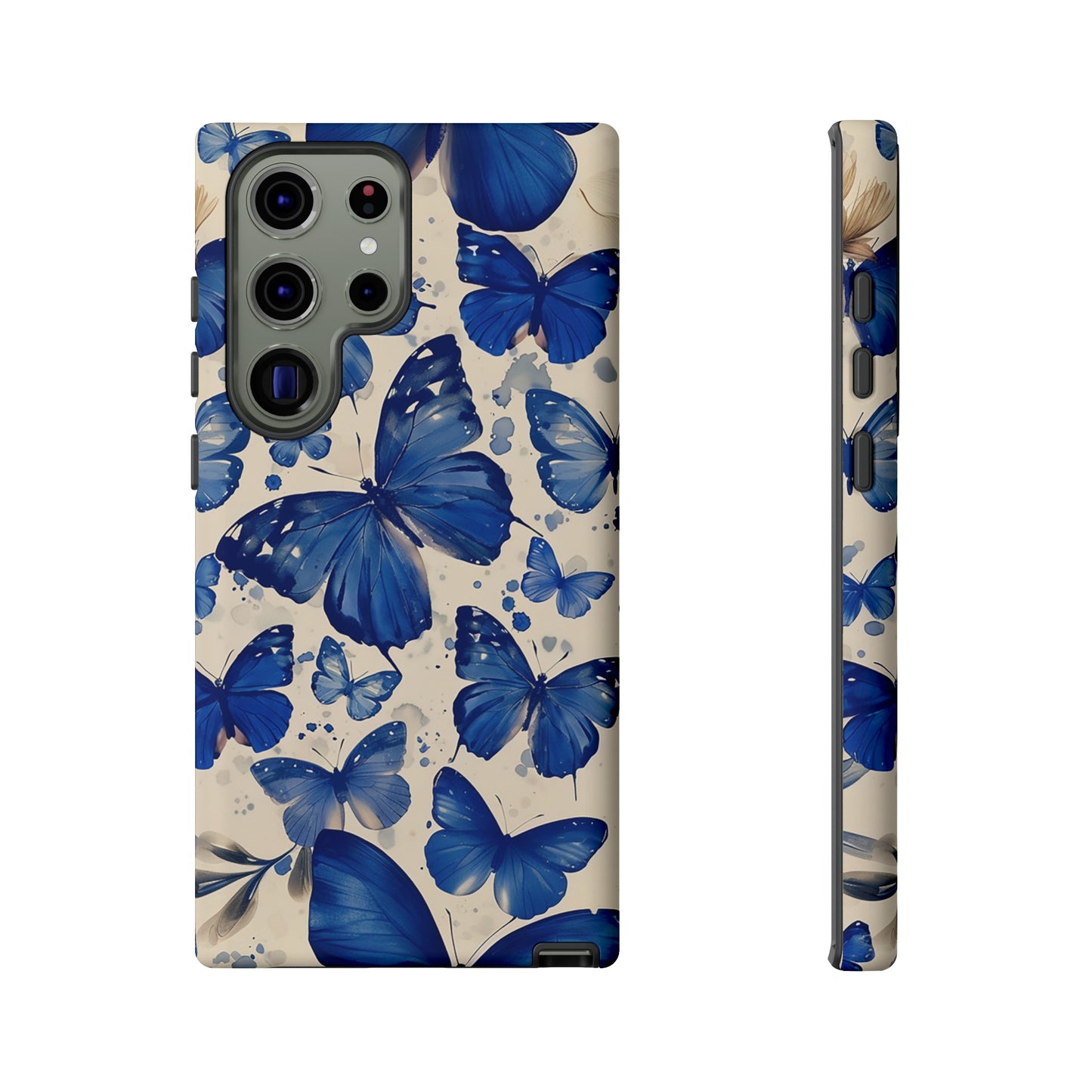 Blue Butterfly Tough Phone Case