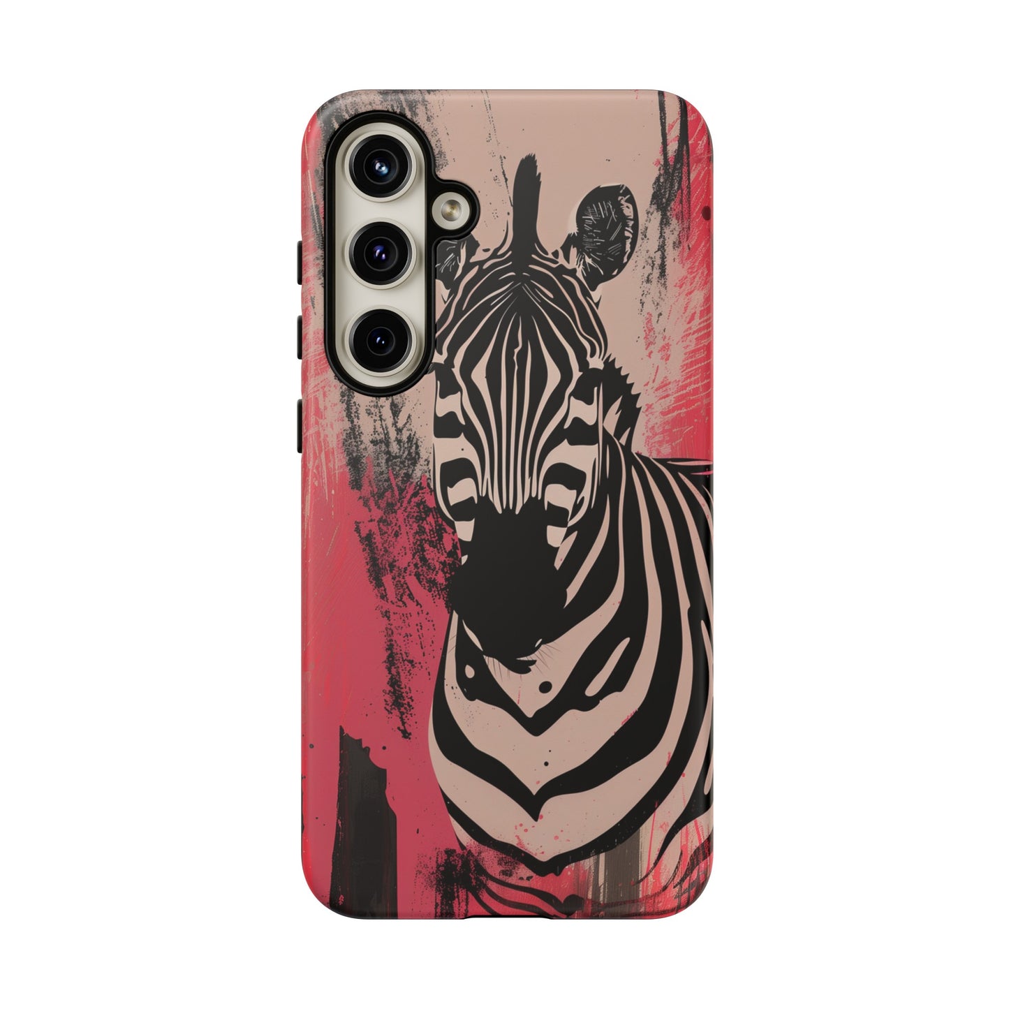 Pink Zebra Tough Phone Case