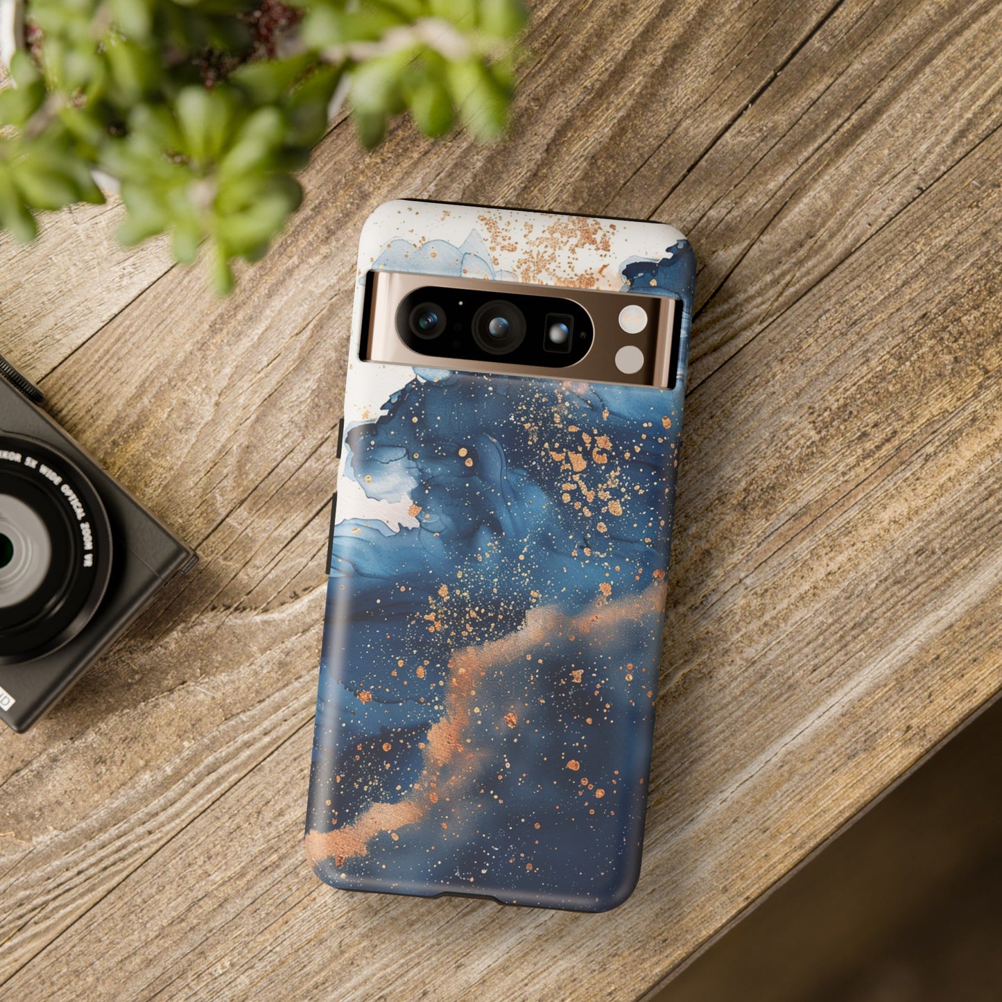 Blue Watercolors Tough Phone Case