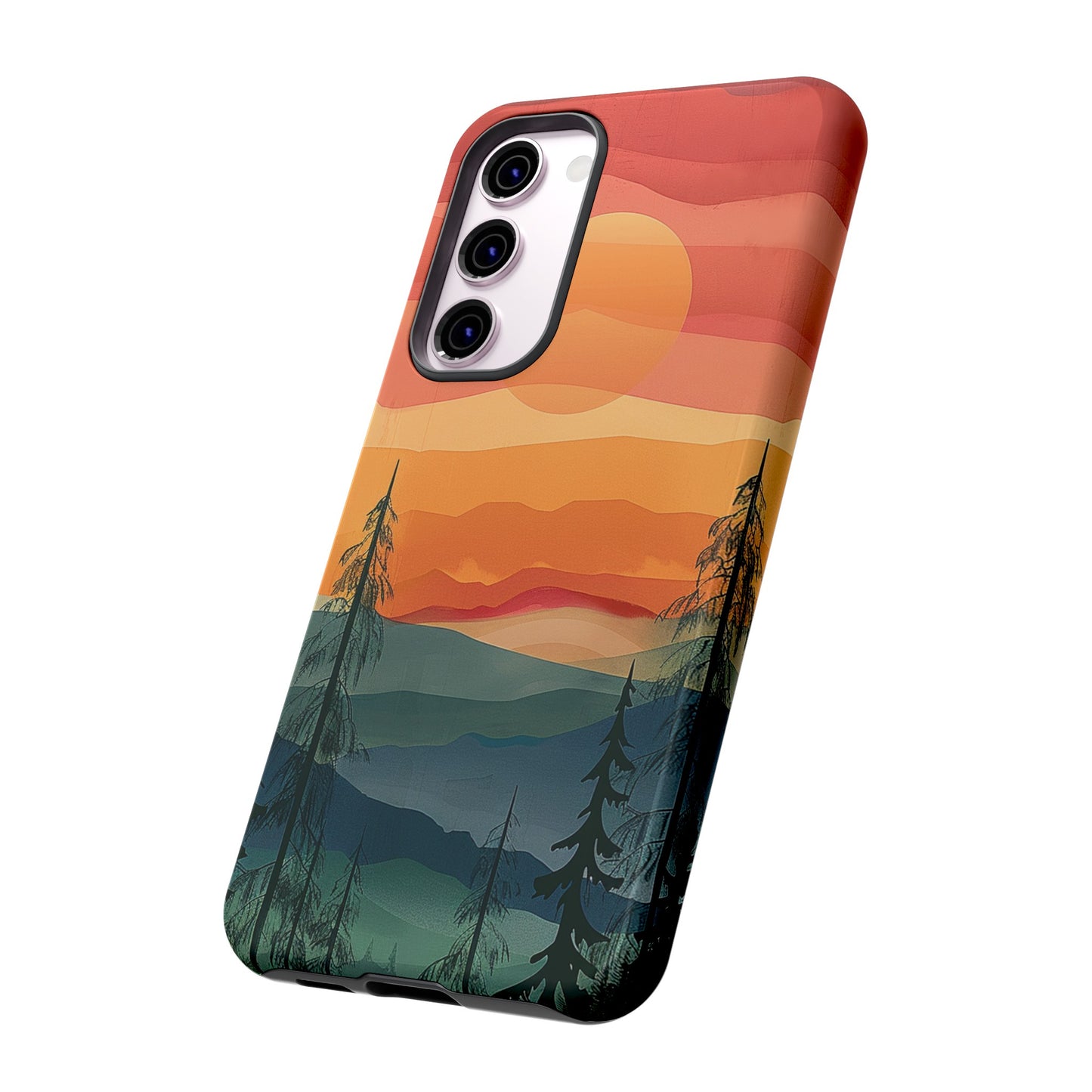 Forest Sunset Tough Phone Case