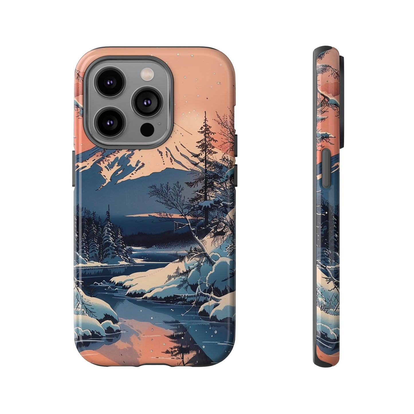 Snow Covered Mountain Tough Phone Case