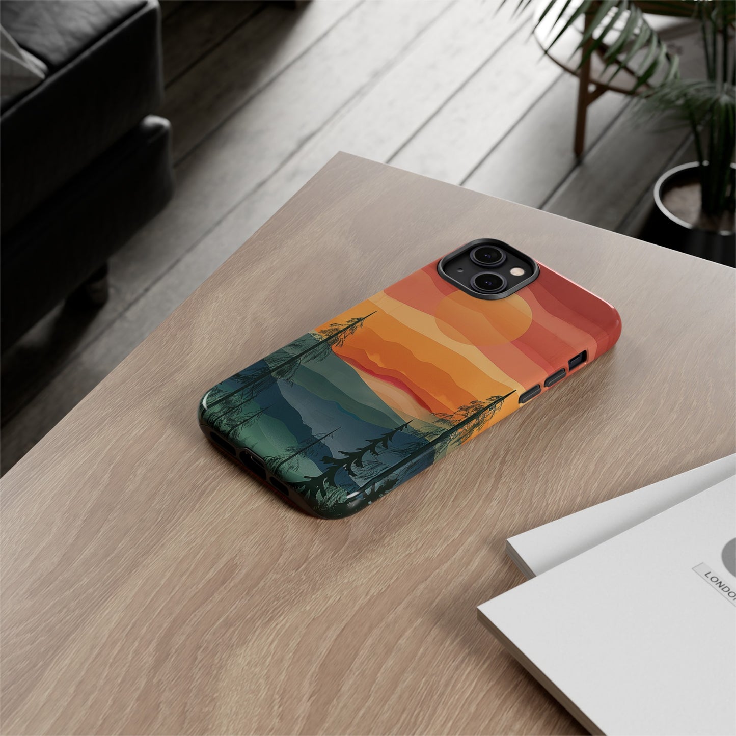 Forest Sunset Tough Phone Case