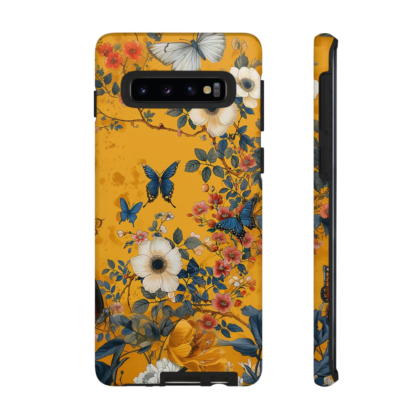 Yellow Floral Tough Phone Case