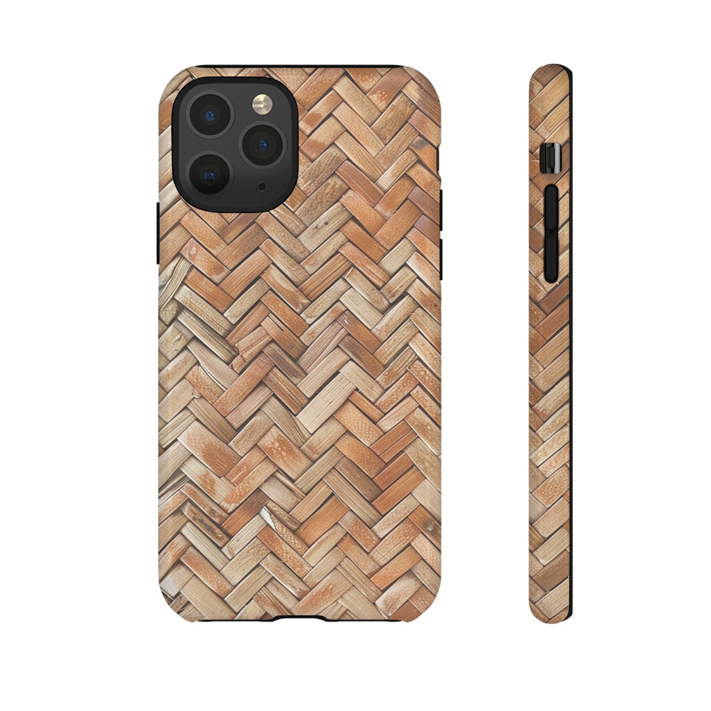 Boho Herringbone Rattan Tough Phone Case