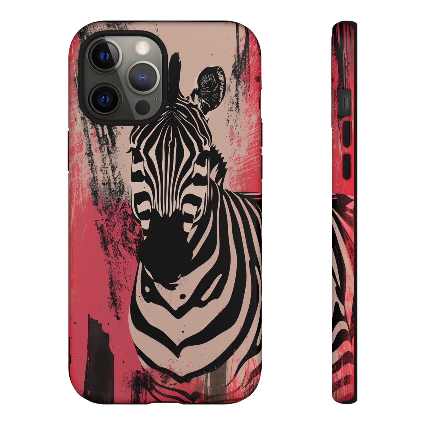 Pink Zebra Tough Phone Case