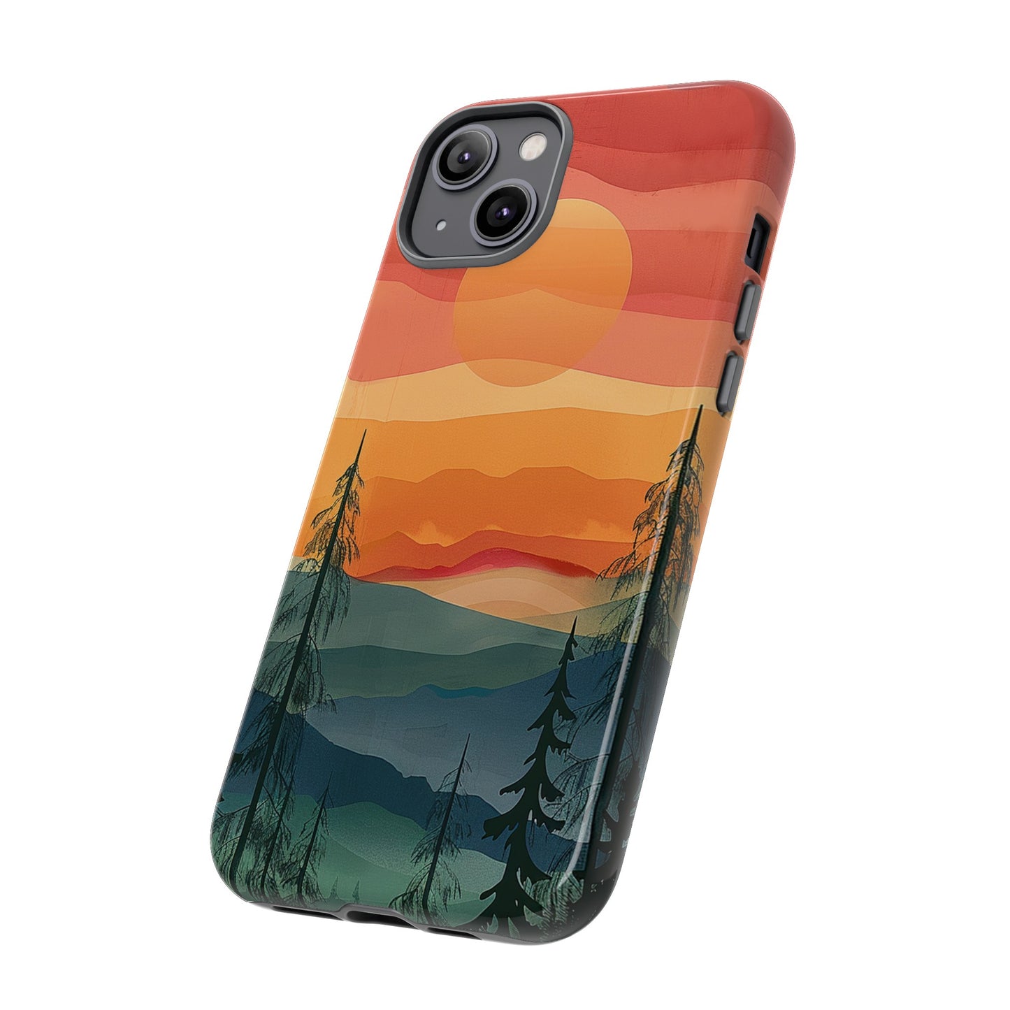 Forest Sunset Tough Phone Case