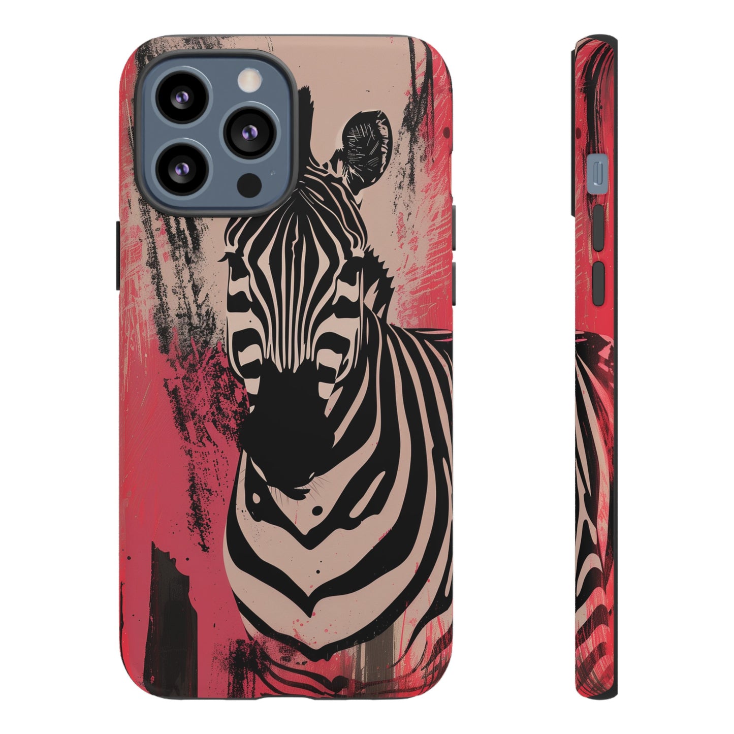 Pink Zebra Tough Phone Case