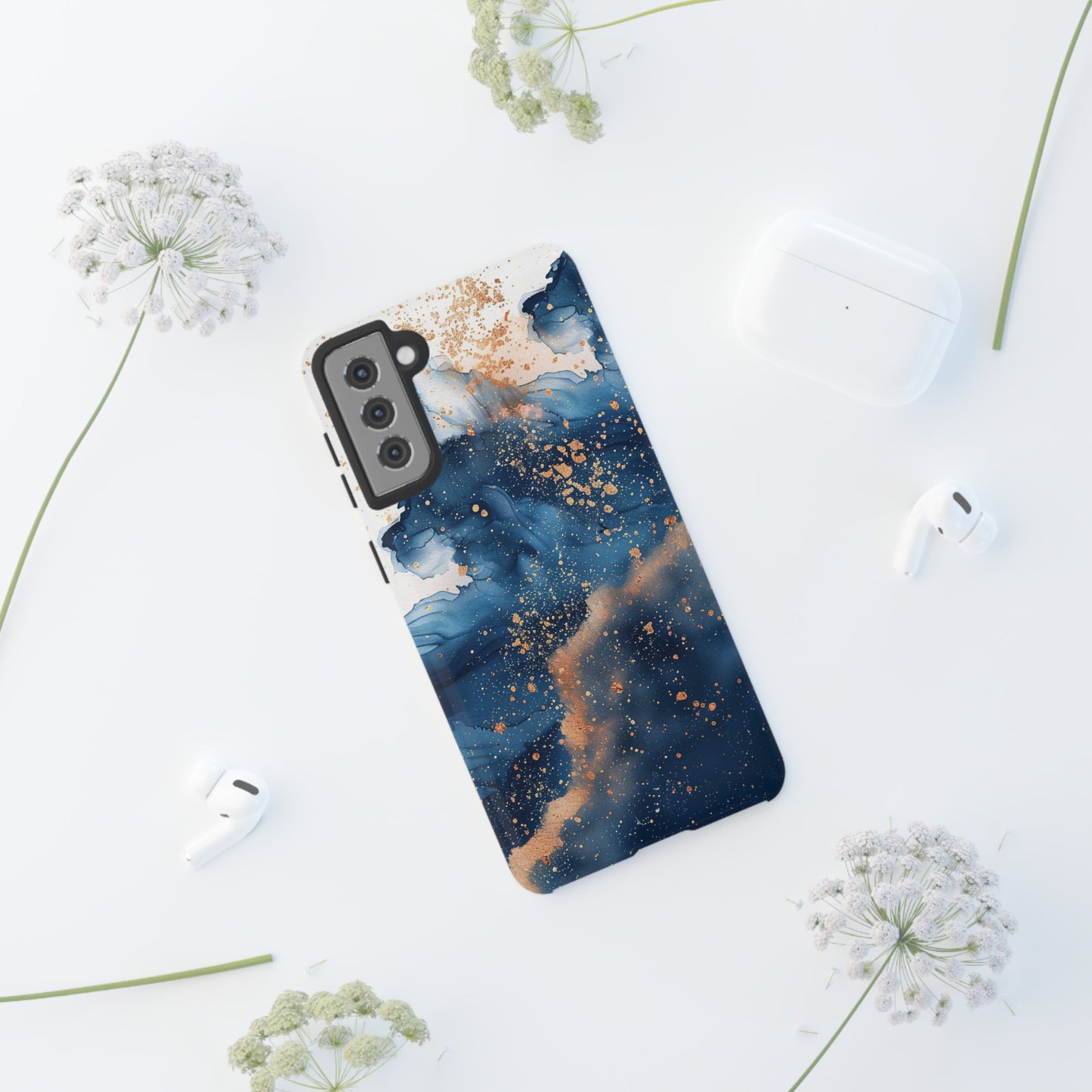 Blue Watercolors Tough Phone Case