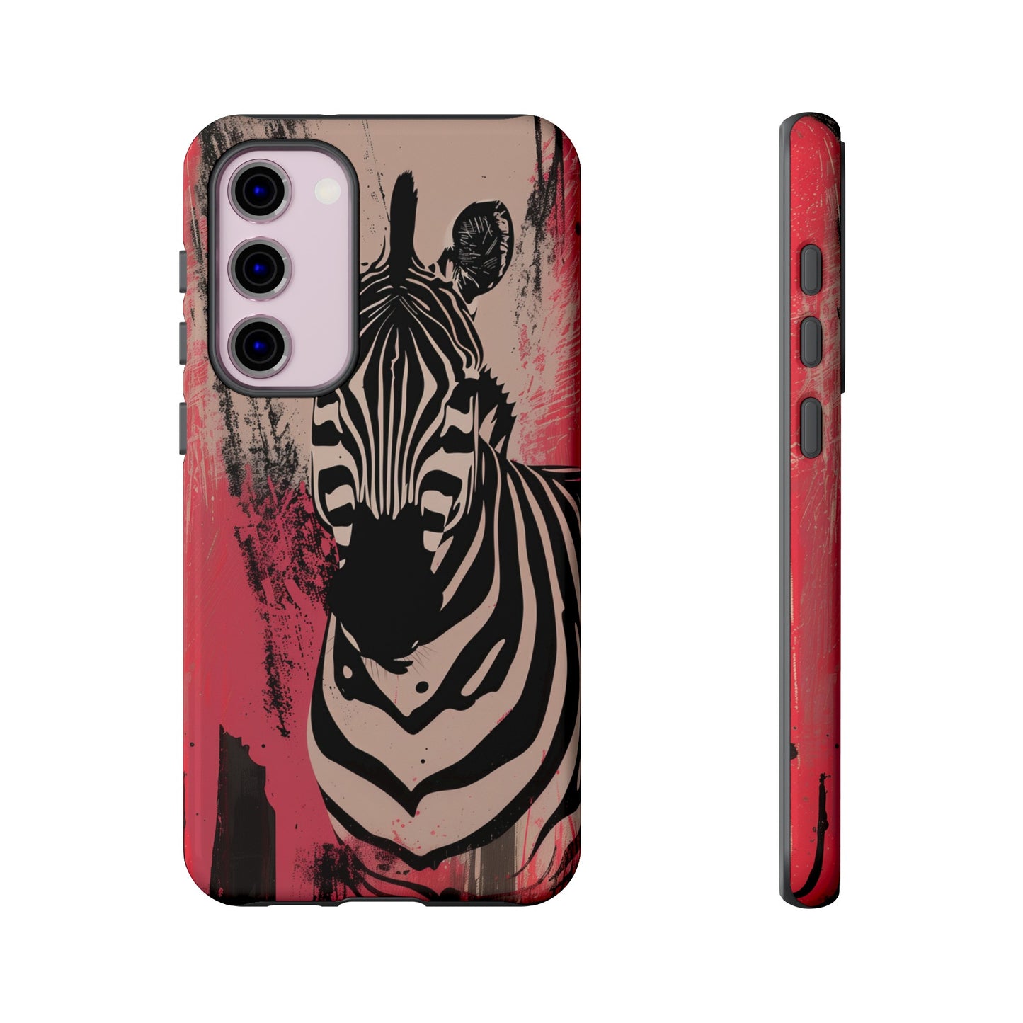 Pink Zebra Tough Phone Case