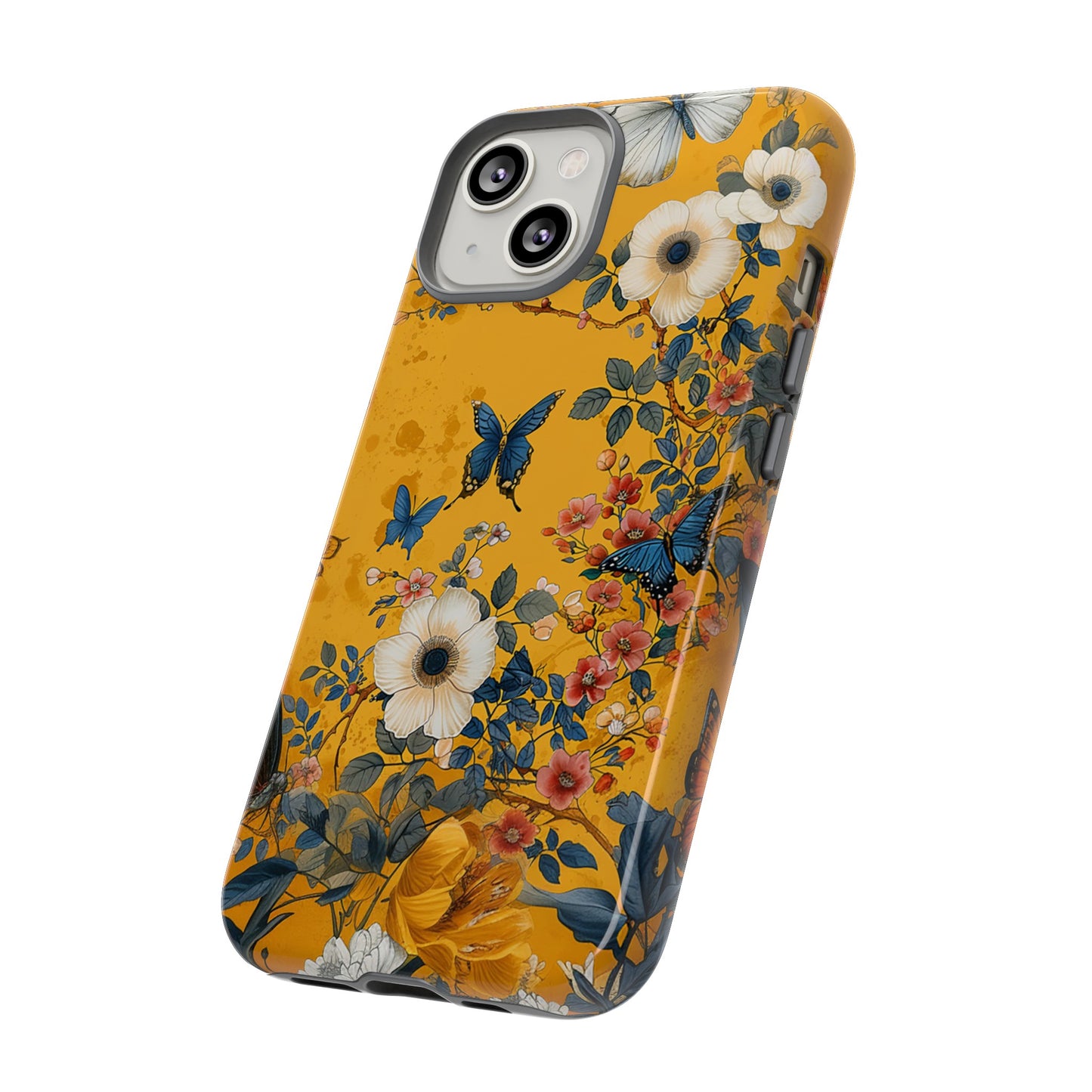 Yellow Floral Tough Phone Case