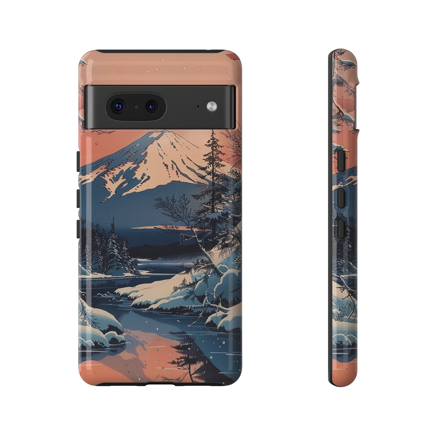 Snow Covered Mountain Tough Phone Case