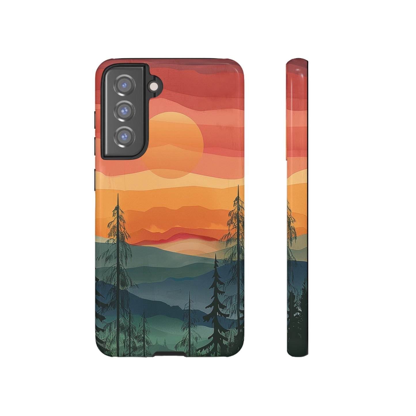 Forest Sunset Tough Phone Case