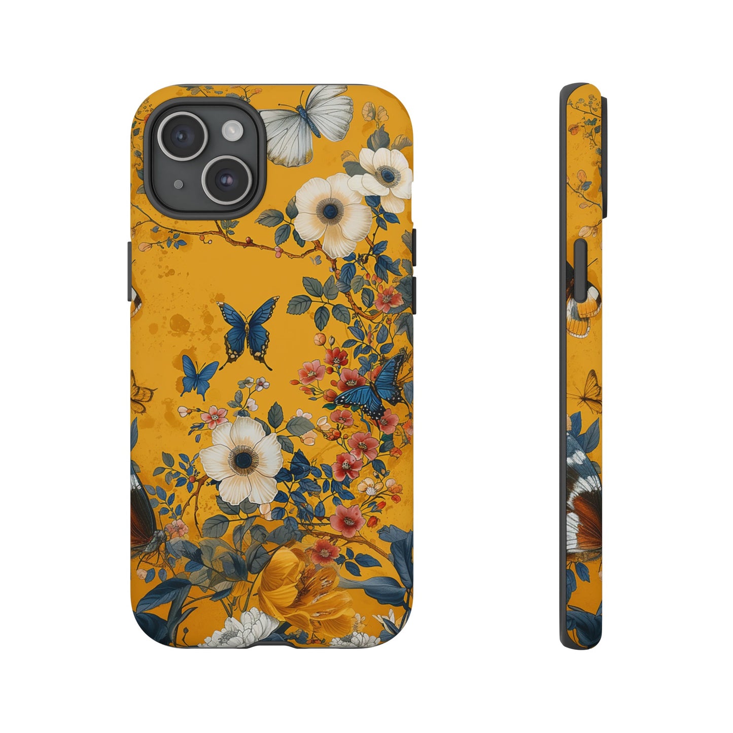 Yellow Floral Tough Phone Case