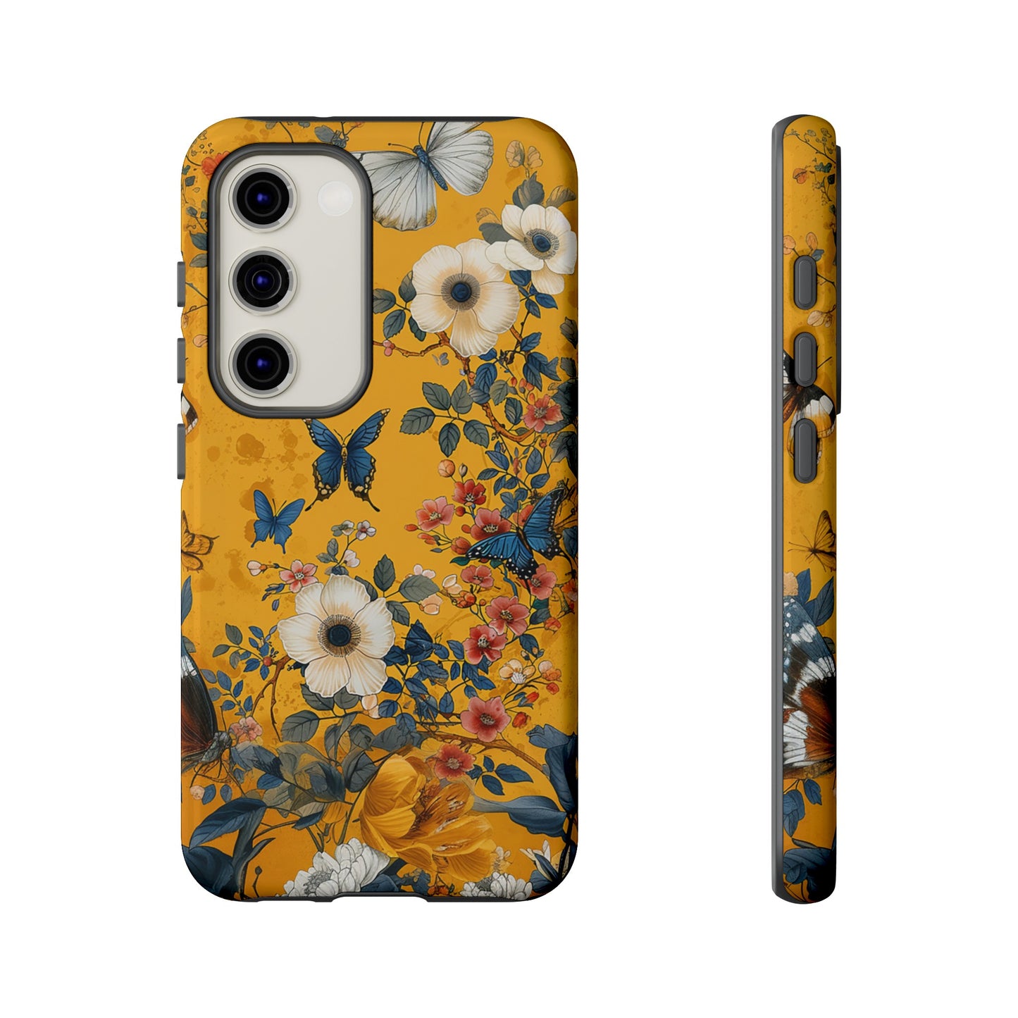 Yellow Floral Tough Phone Case