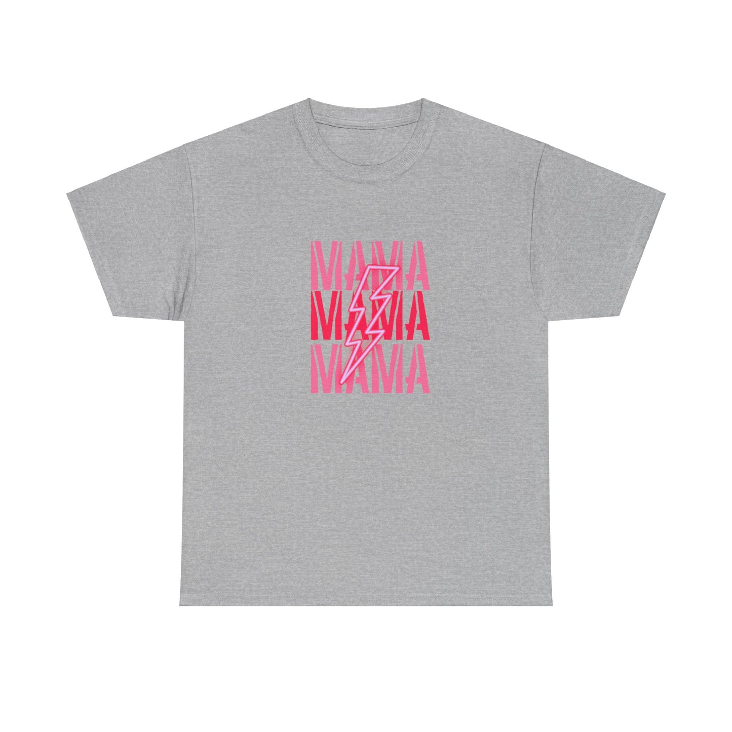 MAMA Lighting Bolt Unisex Heavy Cotton Tee