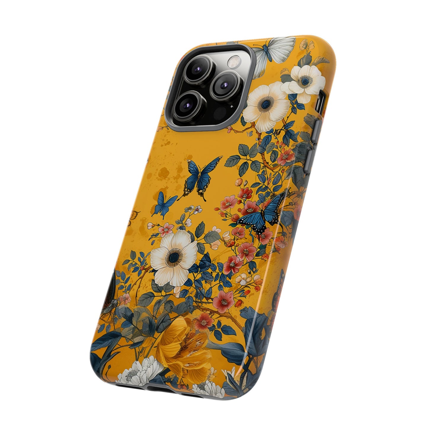 Yellow Floral Tough Phone Case