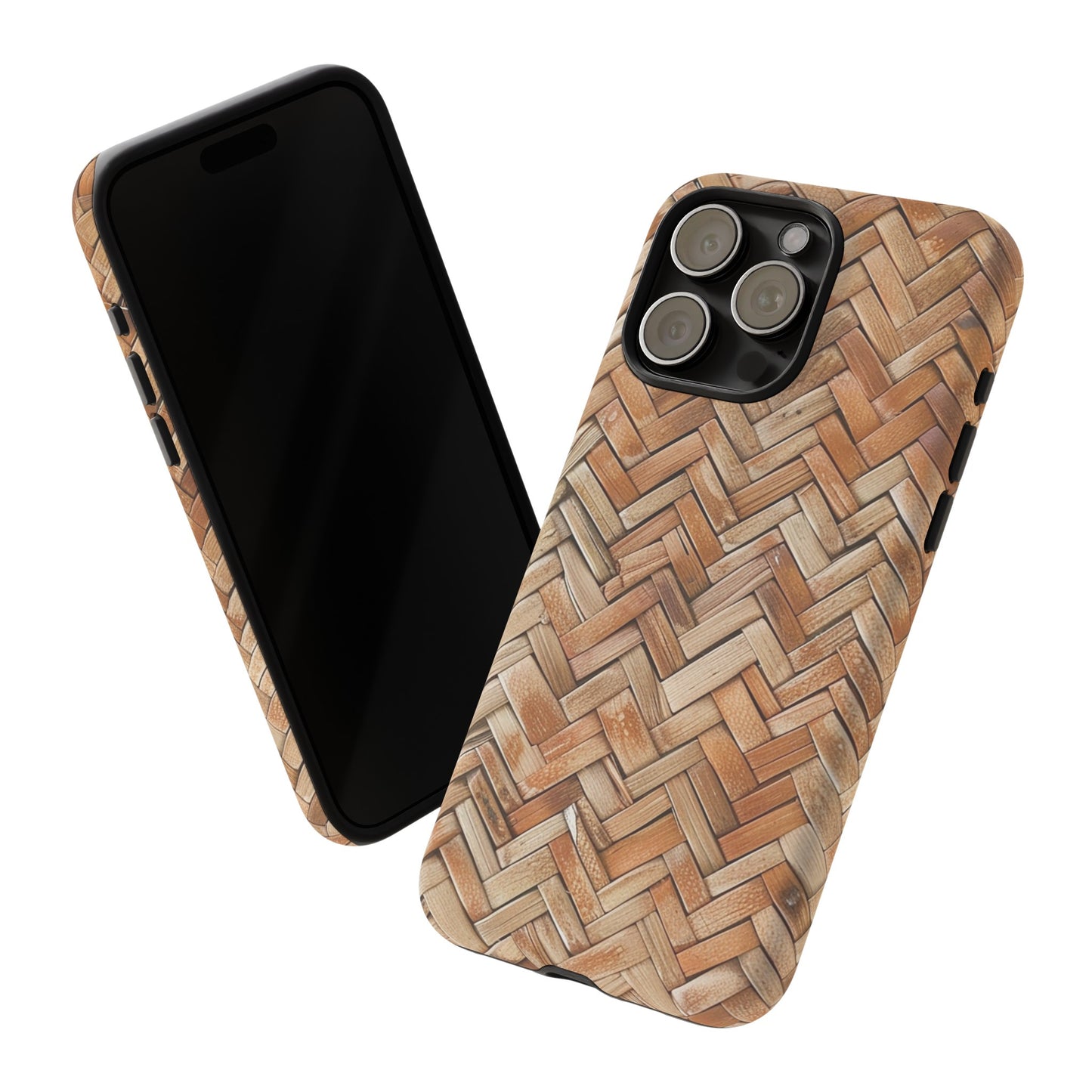 Boho Herringbone Rattan Tough Phone Case