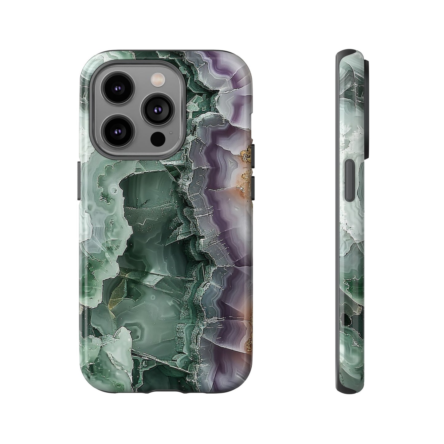 Emerald and Amethyst Tough Phone Case