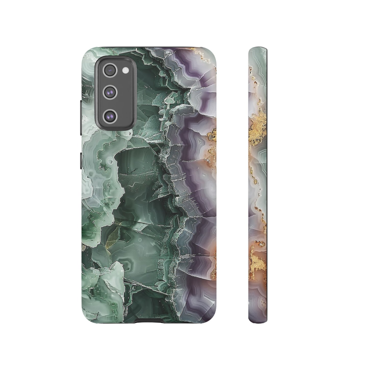 Emerald and Amethyst Tough Phone Case