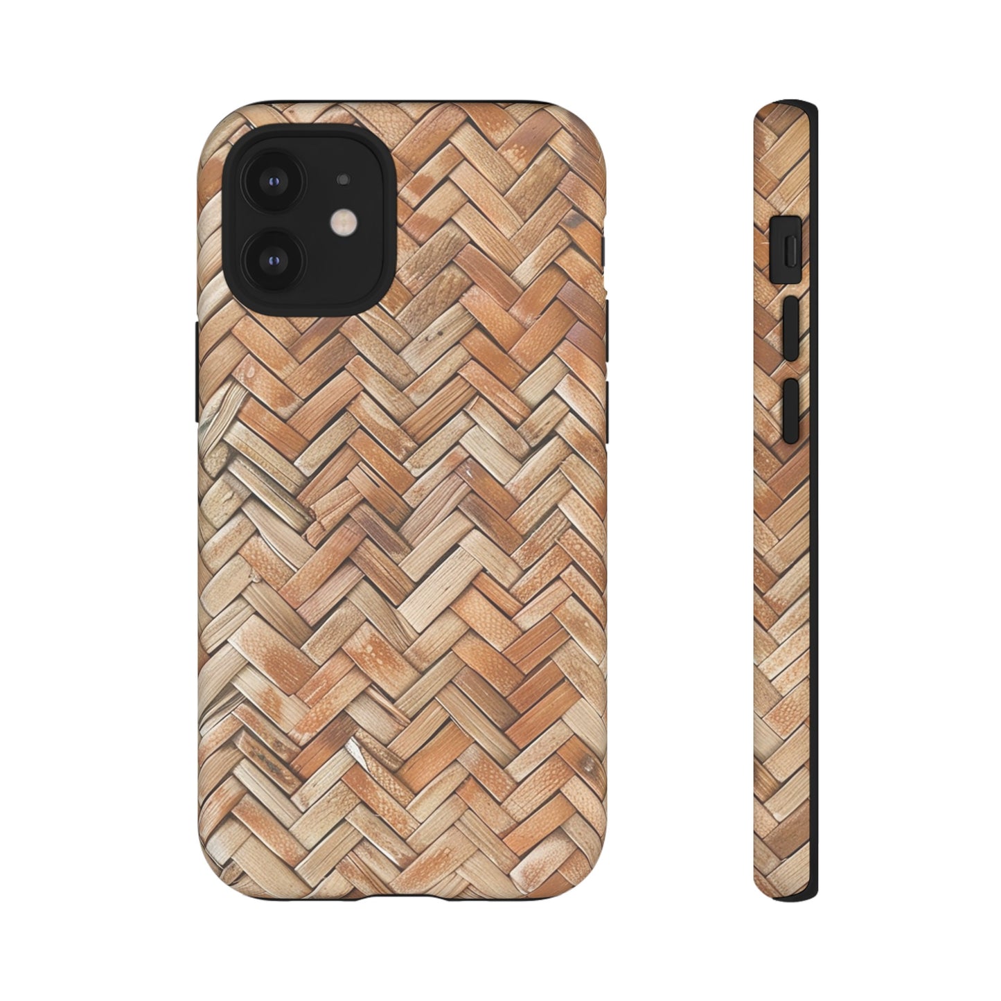 Boho Herringbone Rattan Tough Phone Case