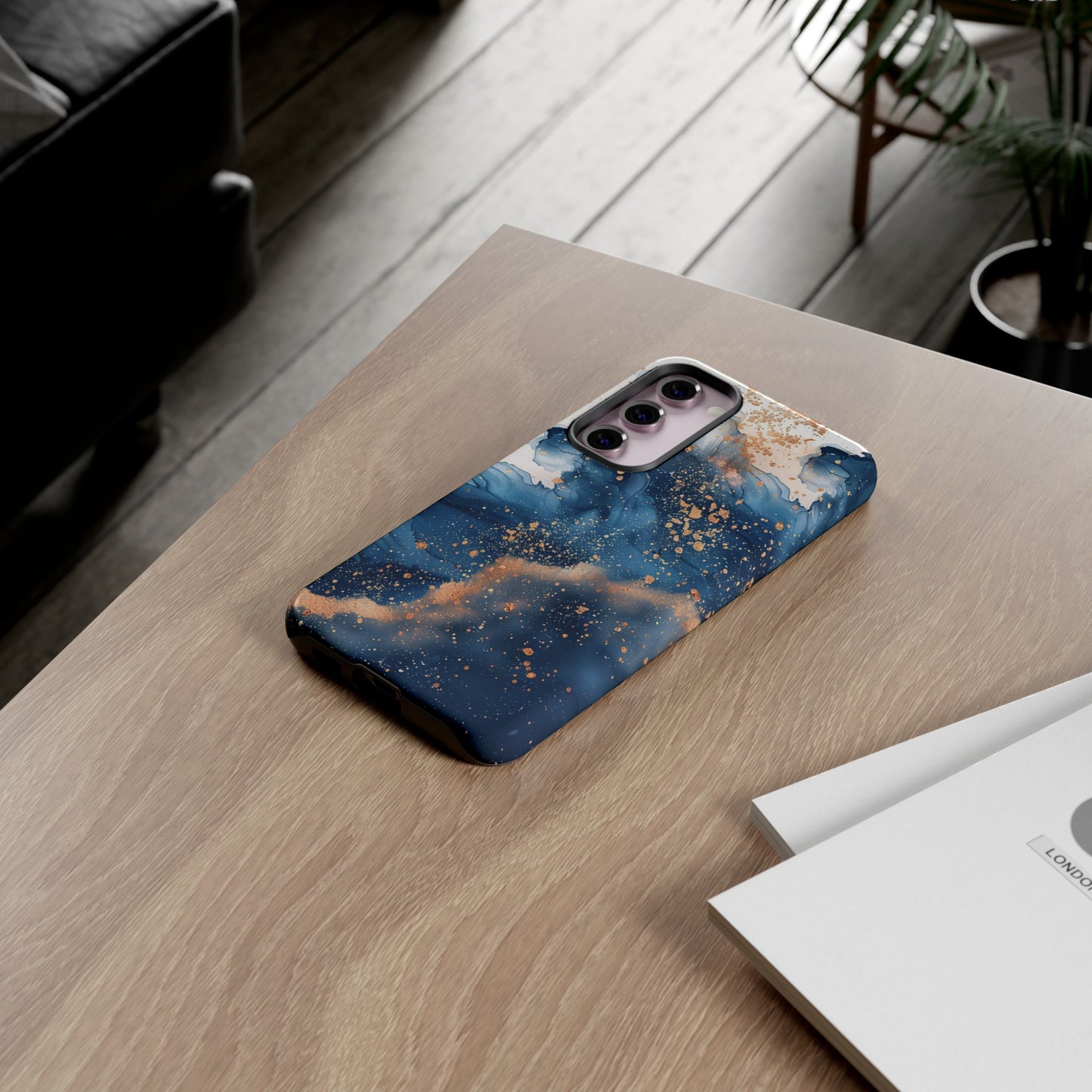 Blue Watercolors Tough Phone Case