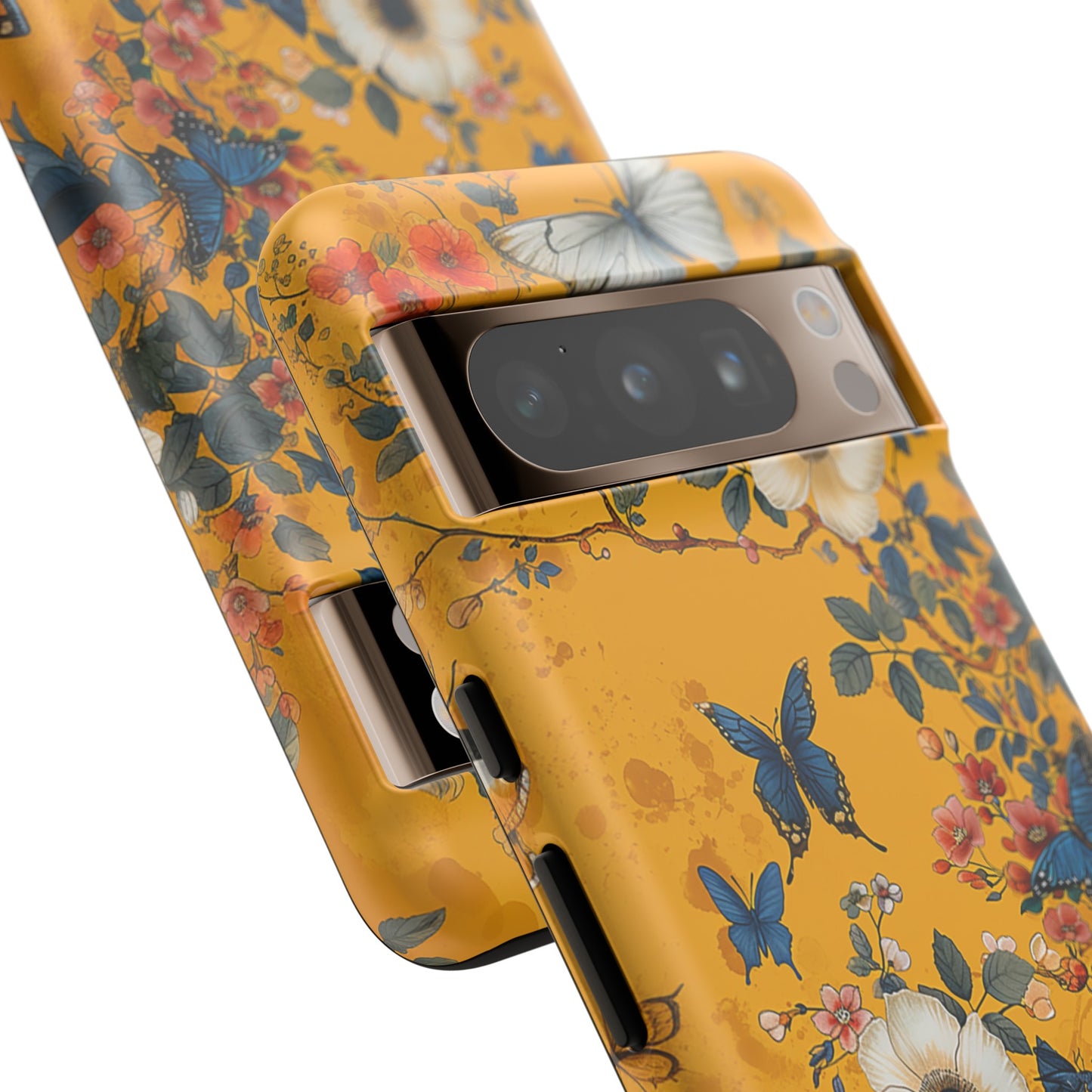 Yellow Floral Tough Phone Case