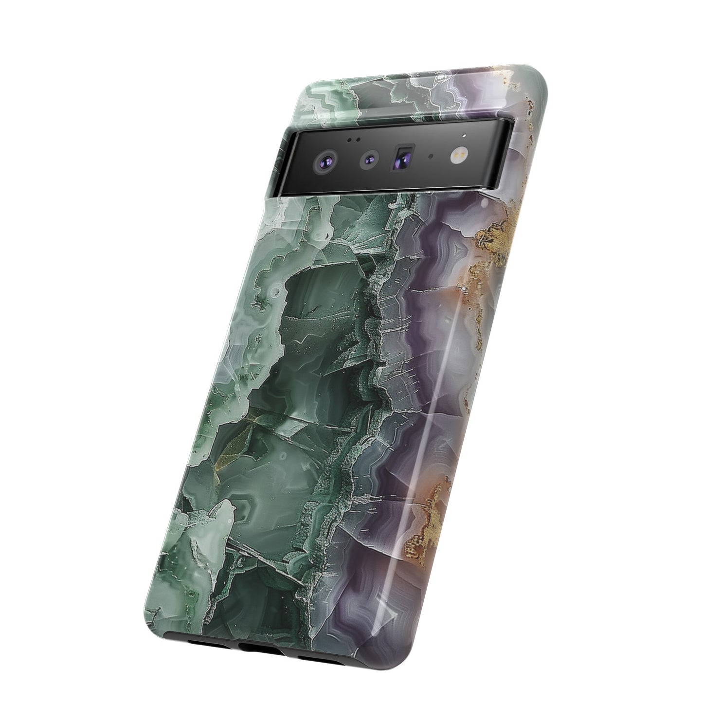 Emerald and Amethyst Tough Phone Case