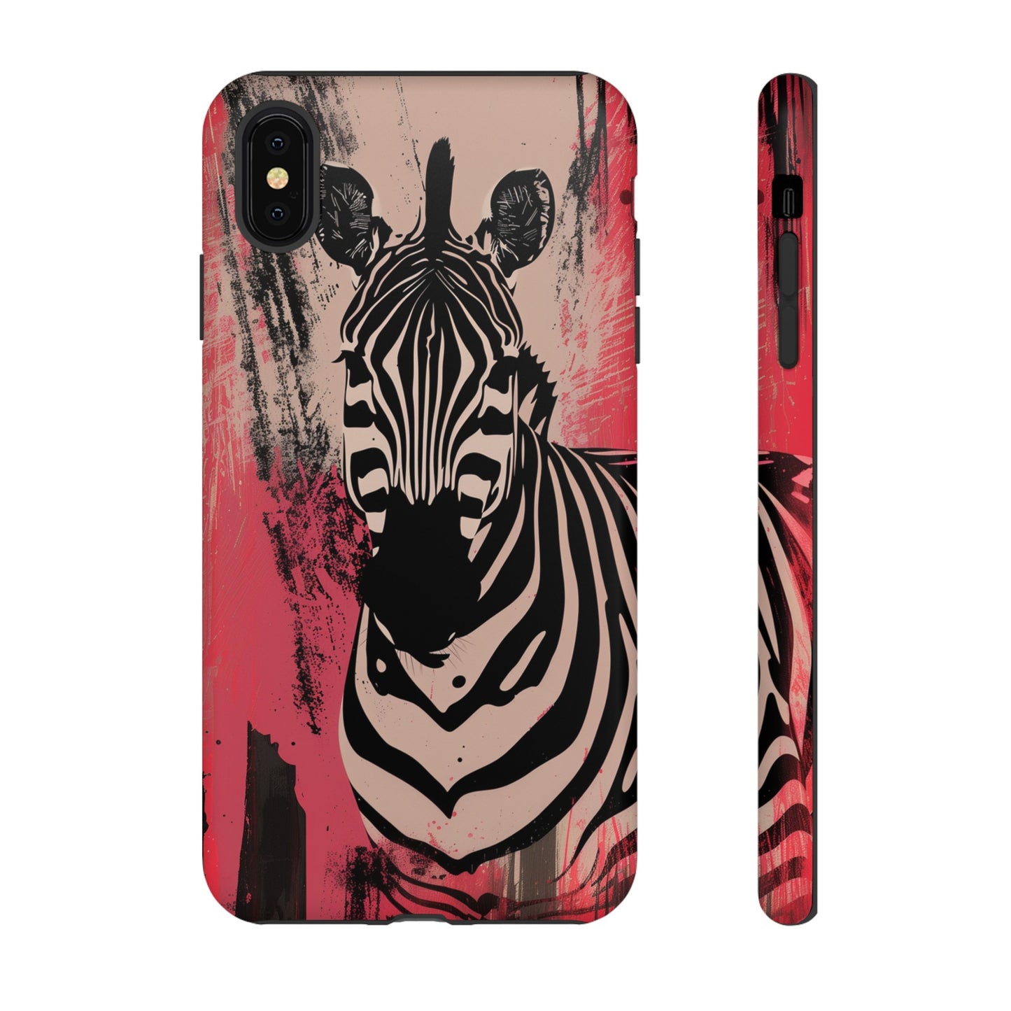 Pink Zebra Tough Phone Case