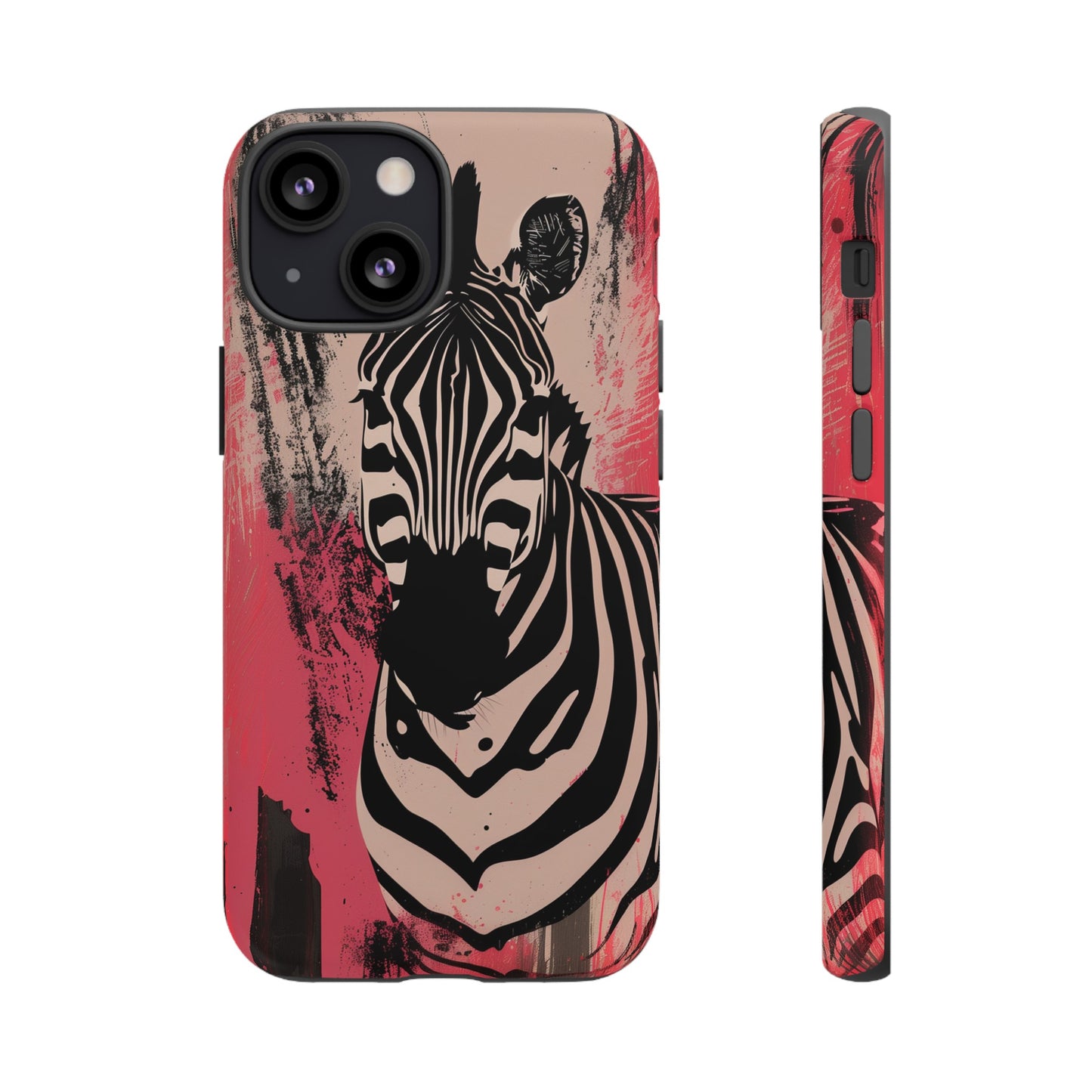 Pink Zebra Tough Phone Case