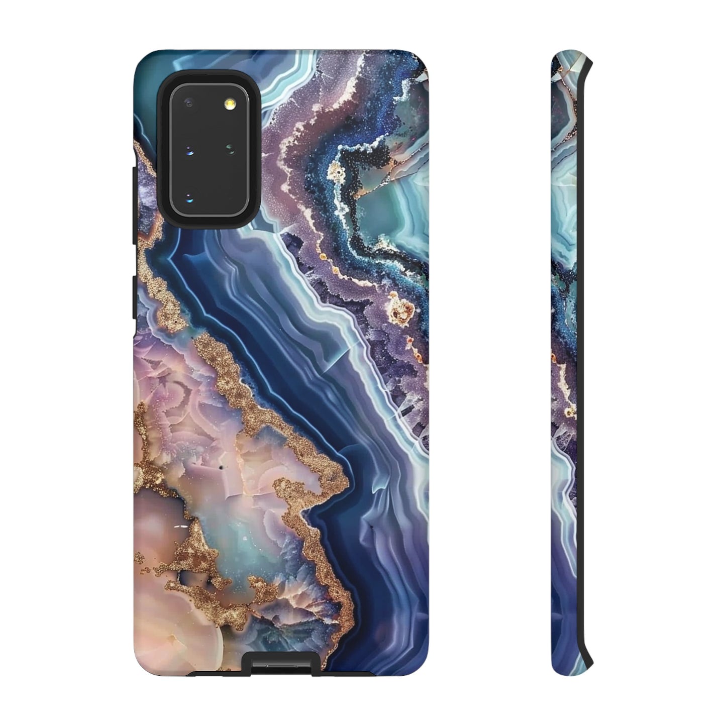 Pink and Blue Agate Tough Phone Case