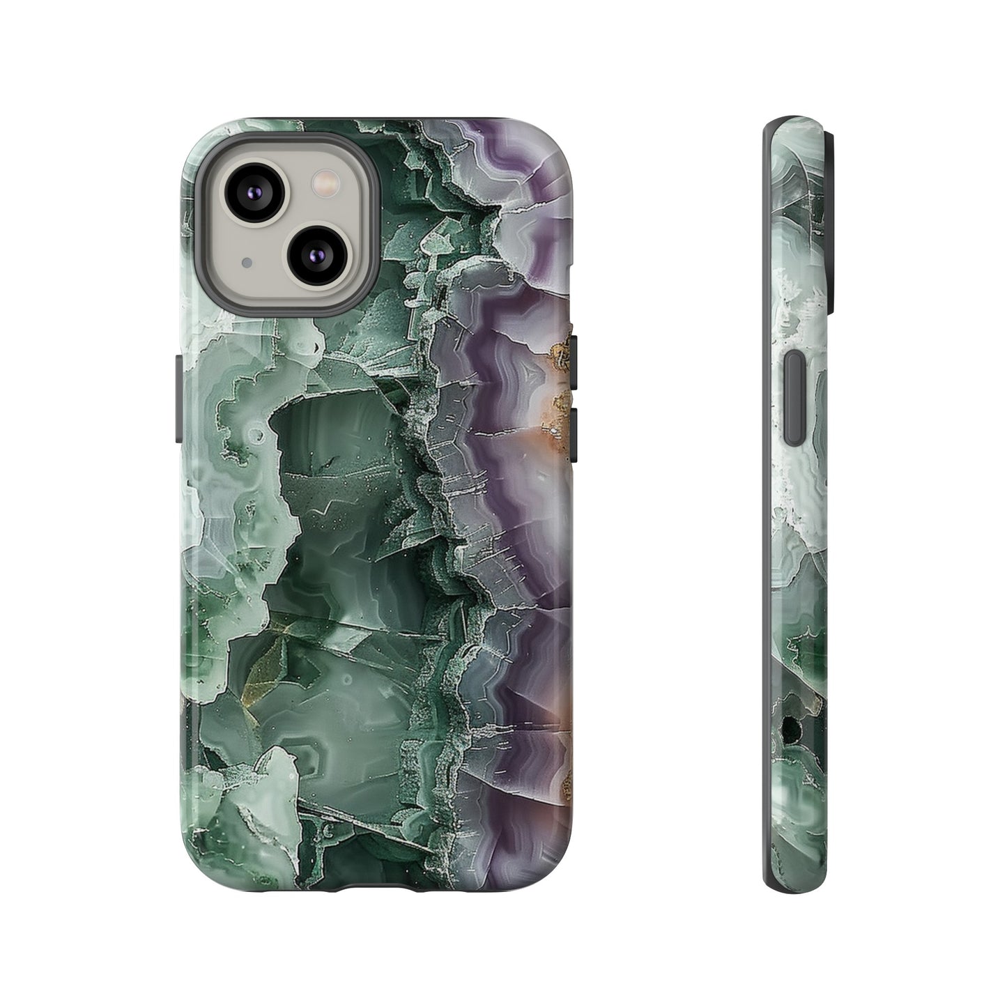 Emerald and Amethyst Tough Phone Case