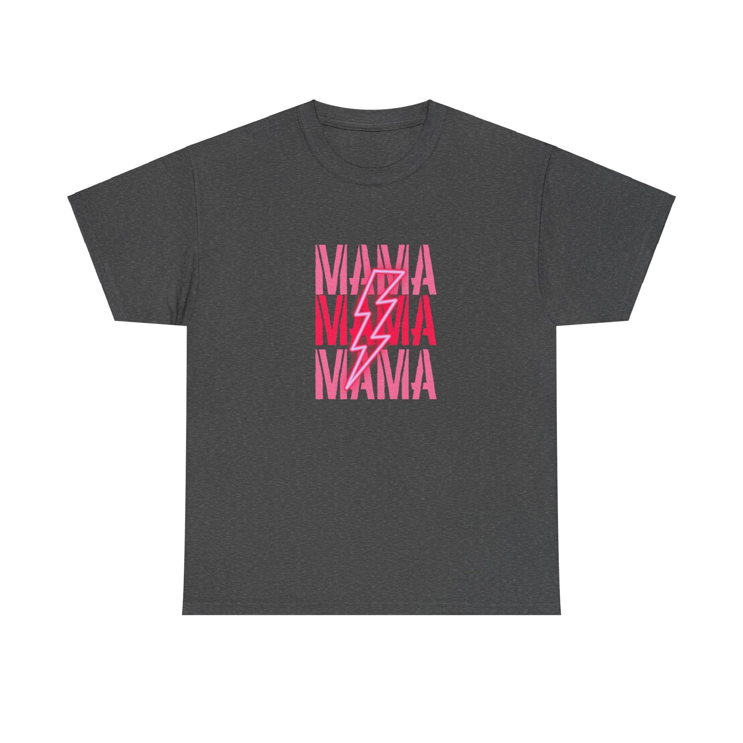 MAMA Lighting Bolt Unisex Heavy Cotton Tee