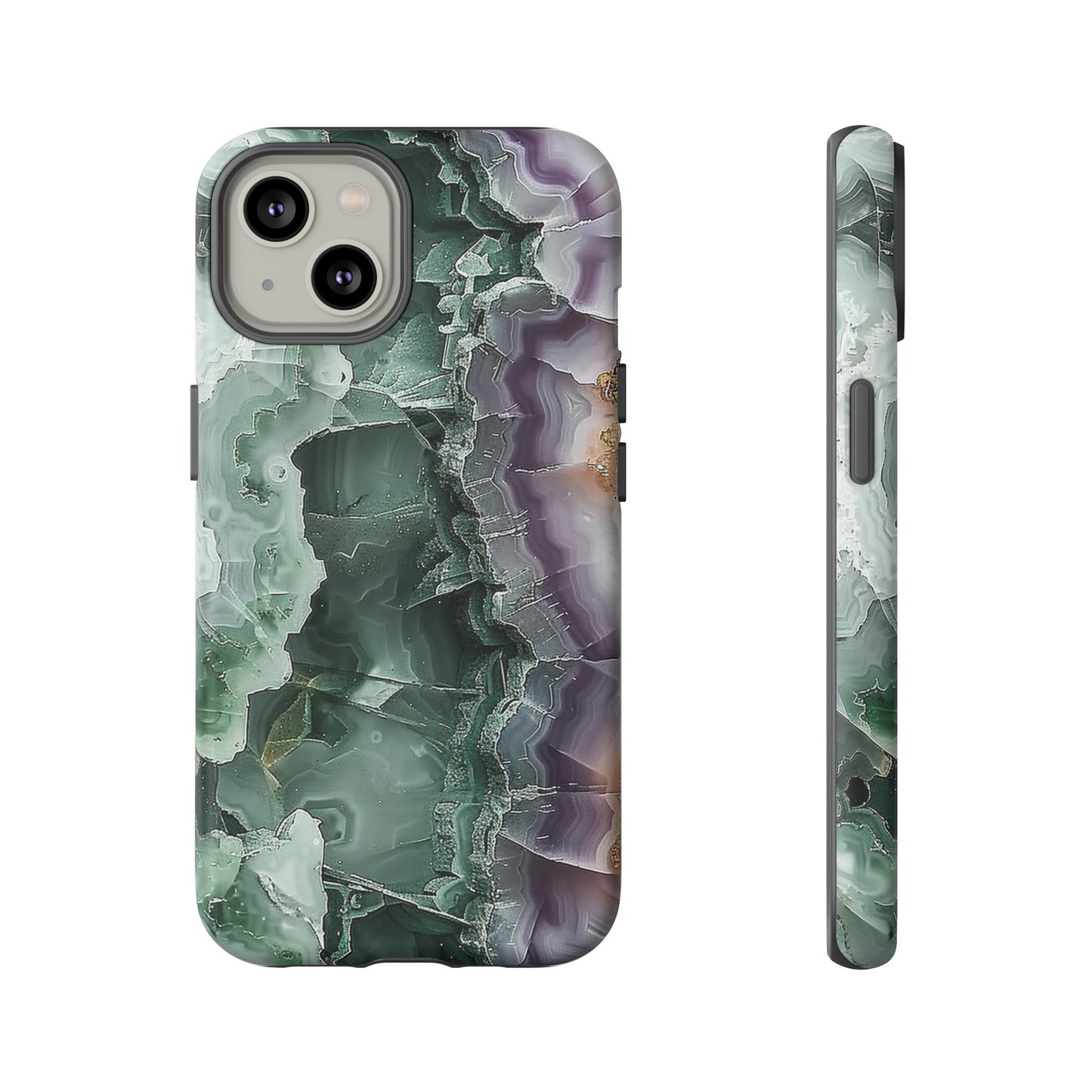 Emerald and Amethyst Tough Phone Case