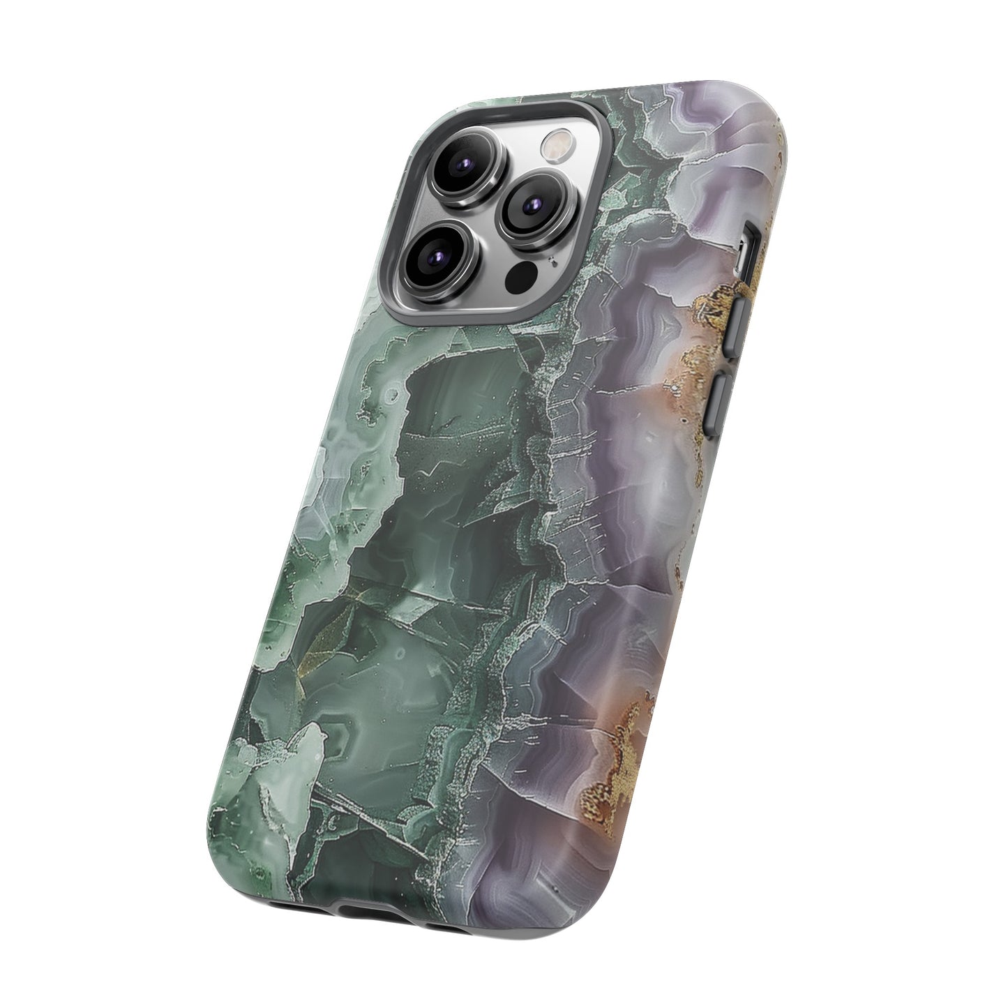 Emerald and Amethyst Tough Phone Case